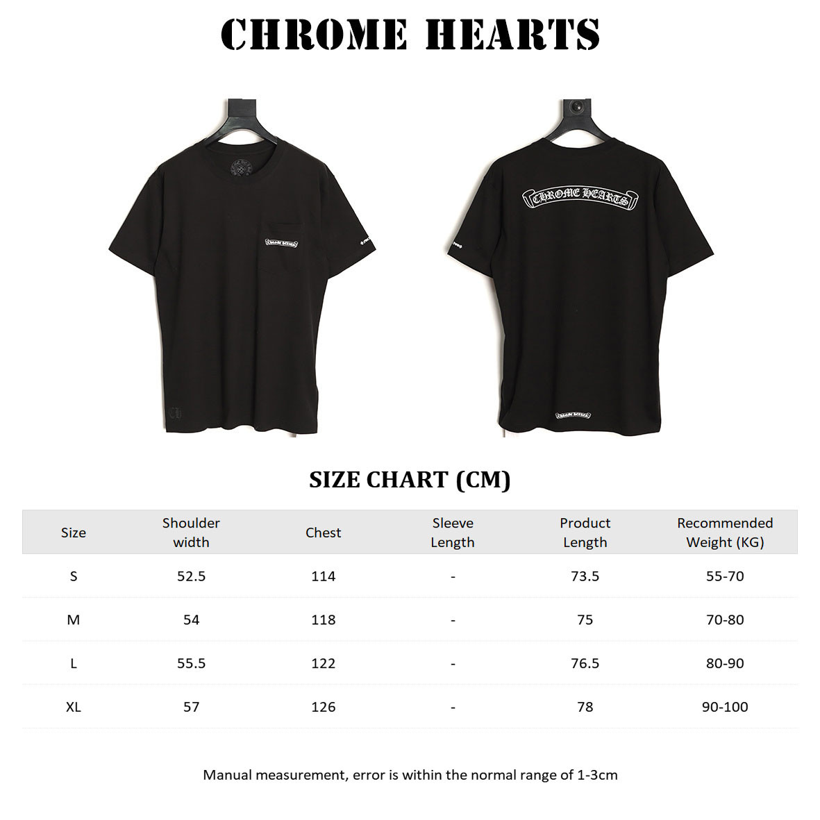 CHROME HEARTS Short-sleeved T-shirt