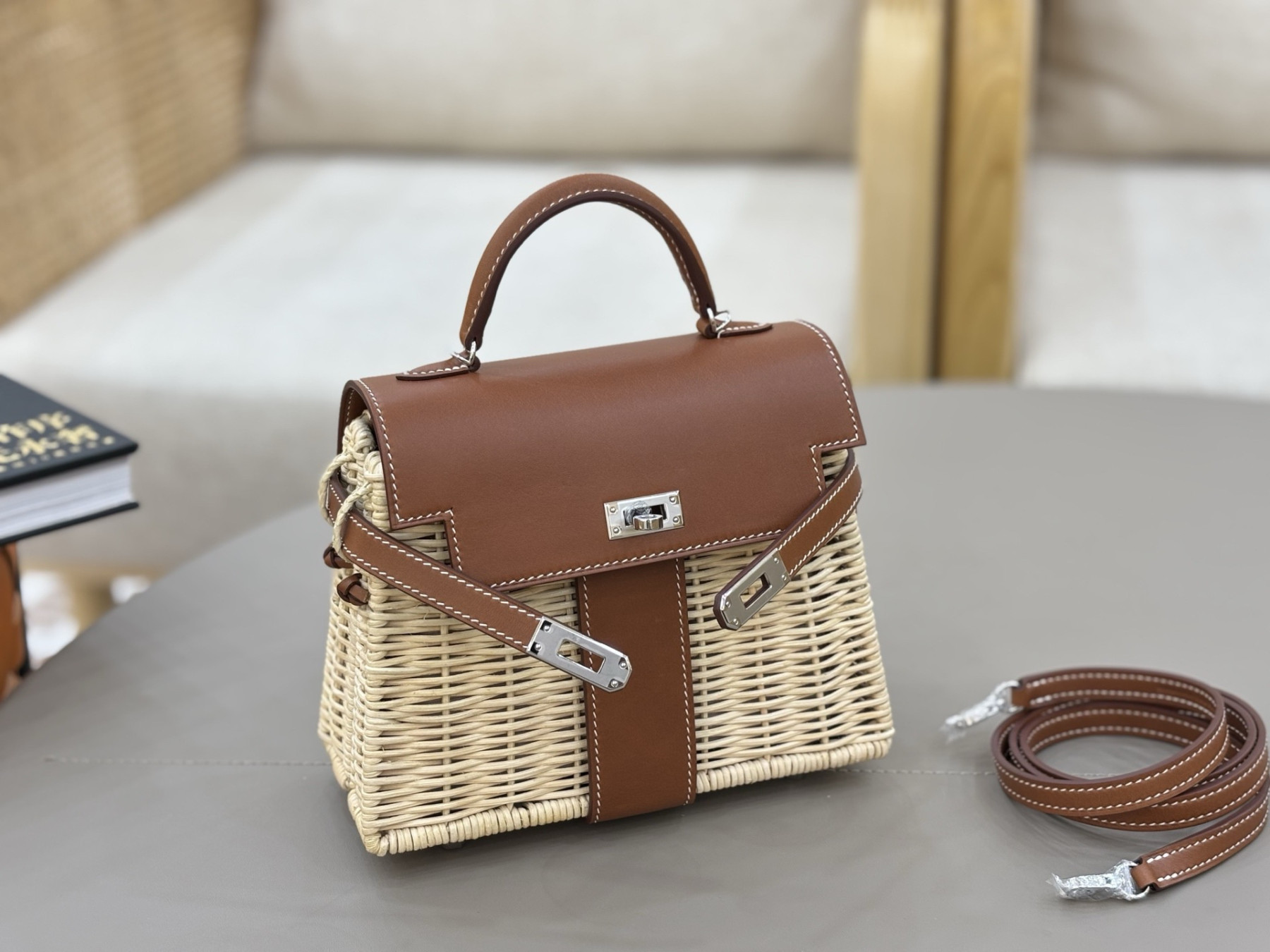 H**me5 Kelly Mini Picnic Handbag 20cm