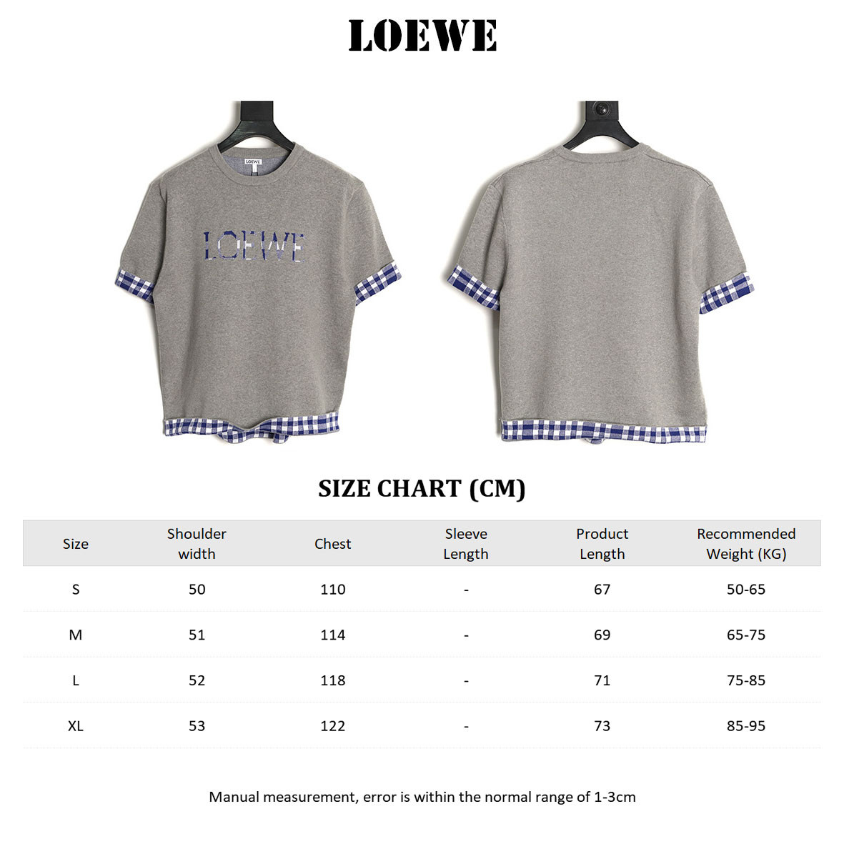 LOEWE Knitting Short-sleeved T-shirt