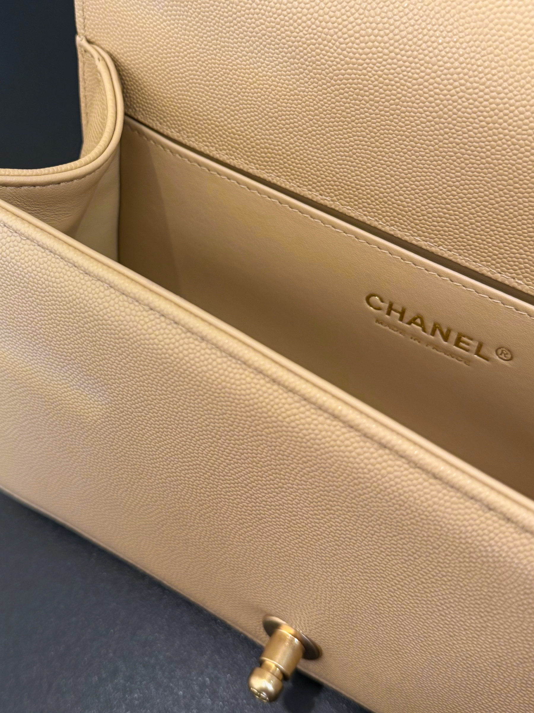 Ch**el Boy Handbag 15x25x9cm