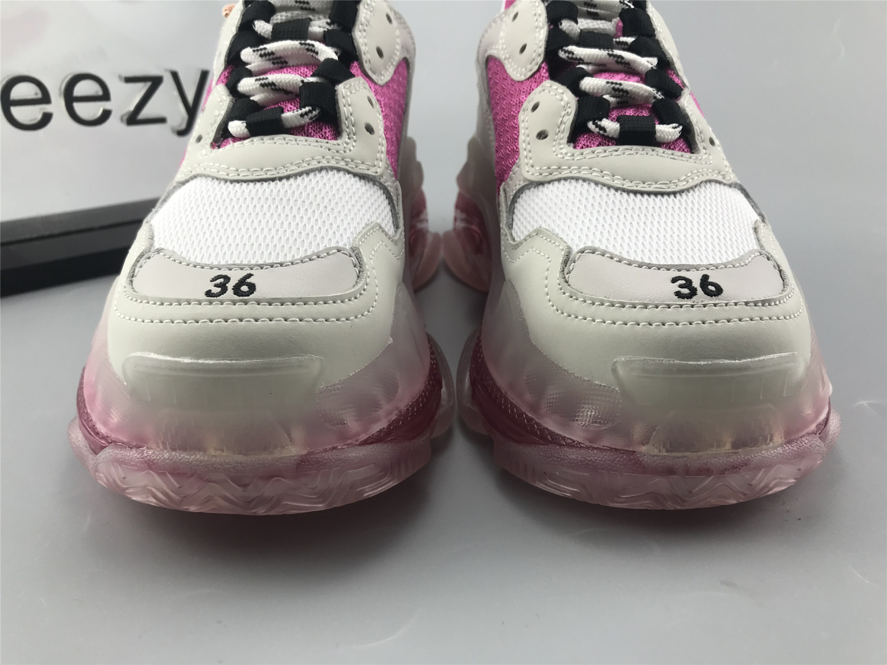 UA TRIPLE S CLEAR SOLE SNEAKER PURPLE RED