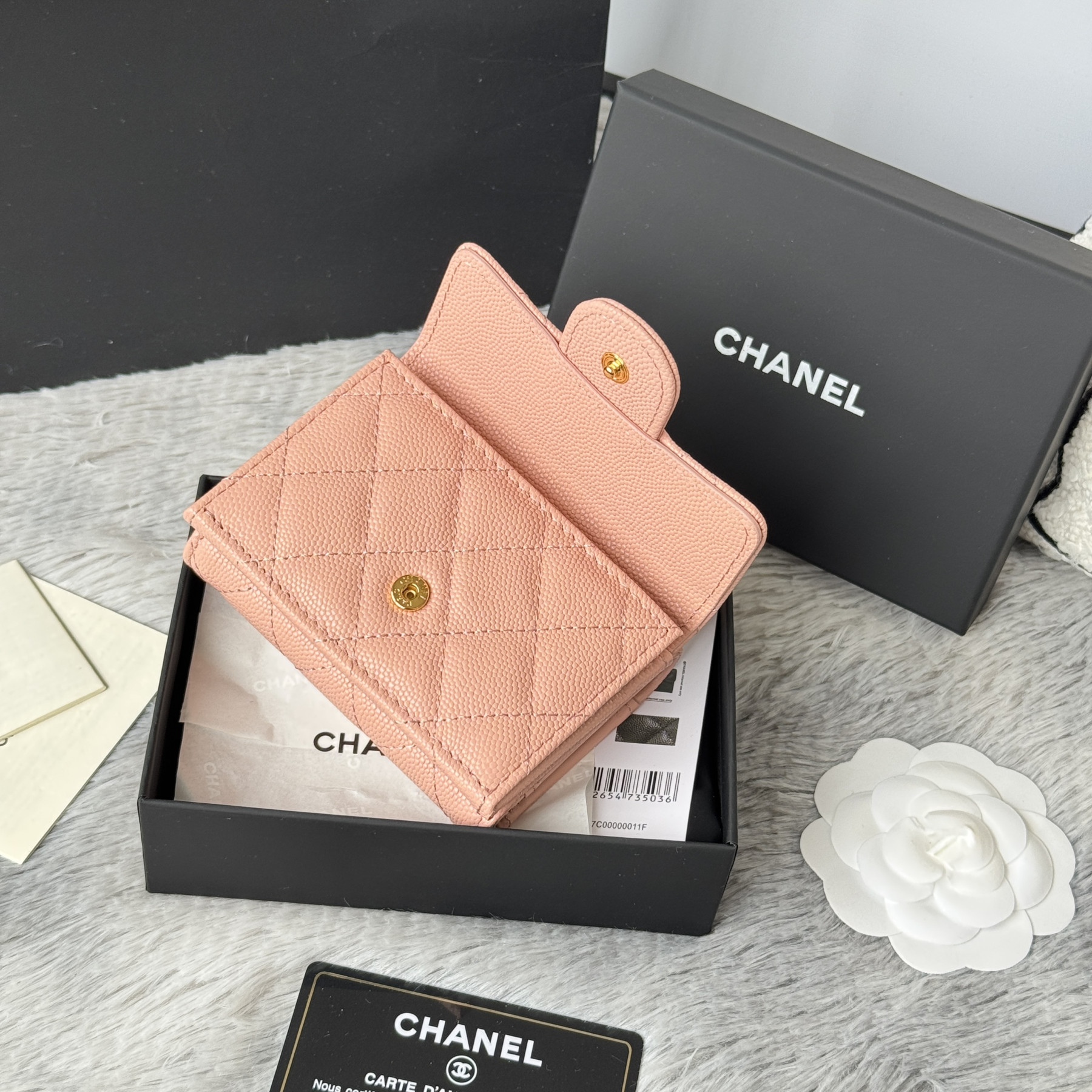 Ch**el card holder 10.5x7.5x3cm