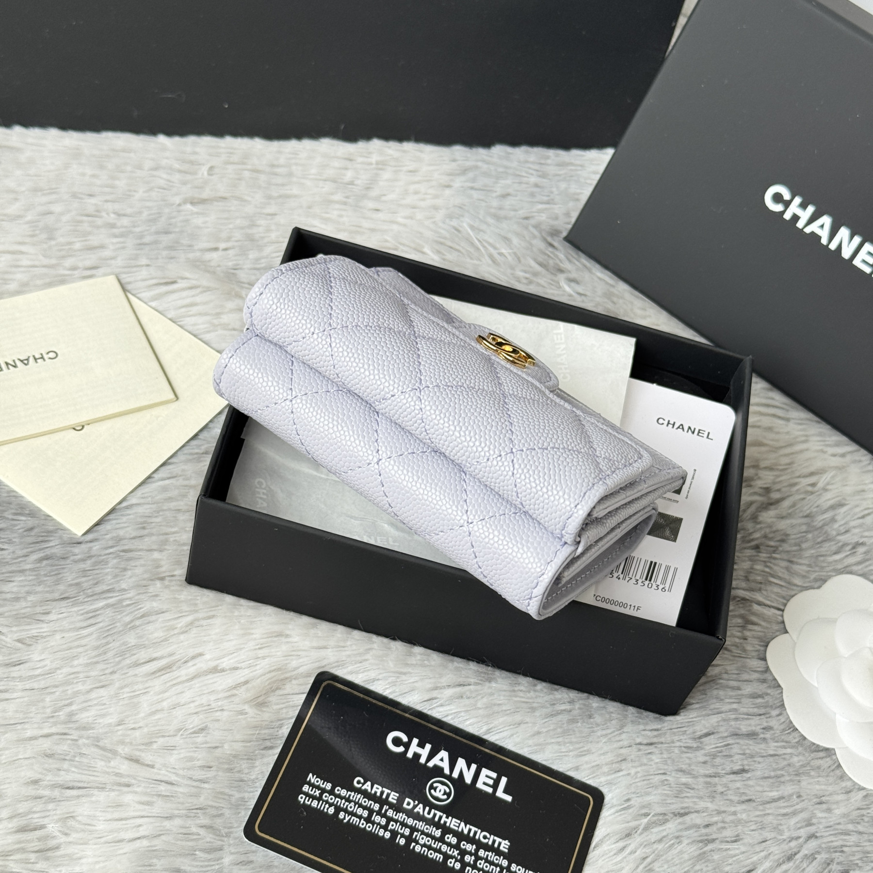 Ch**el card holder 10.5x7.5x3cm
