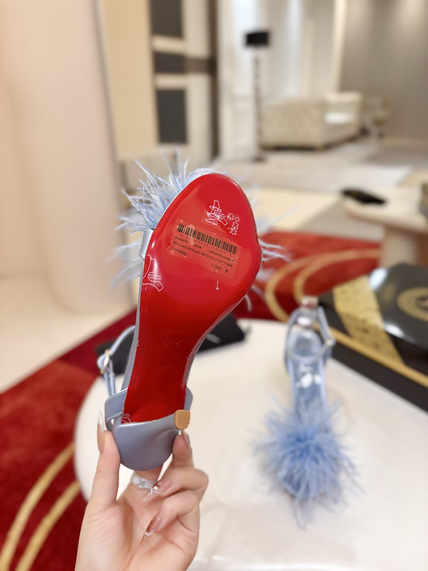 UA Christian Louboutin Patapompom Sandals