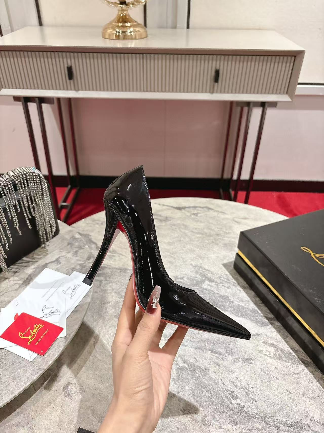 UA Chr1st1an Louboutin CL red-bottom shoes 10cm Heel (Customized, no exchange no return, about 10 days)