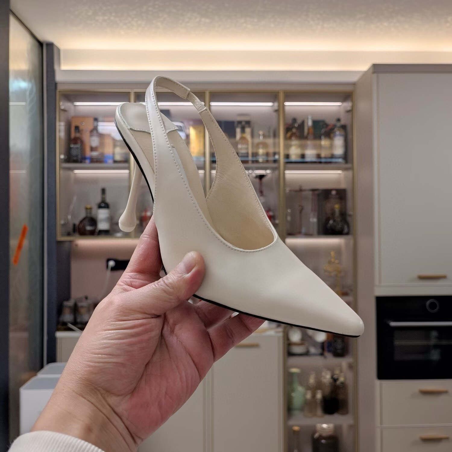 UA Jimmy Choo Leather Pumps 100mm