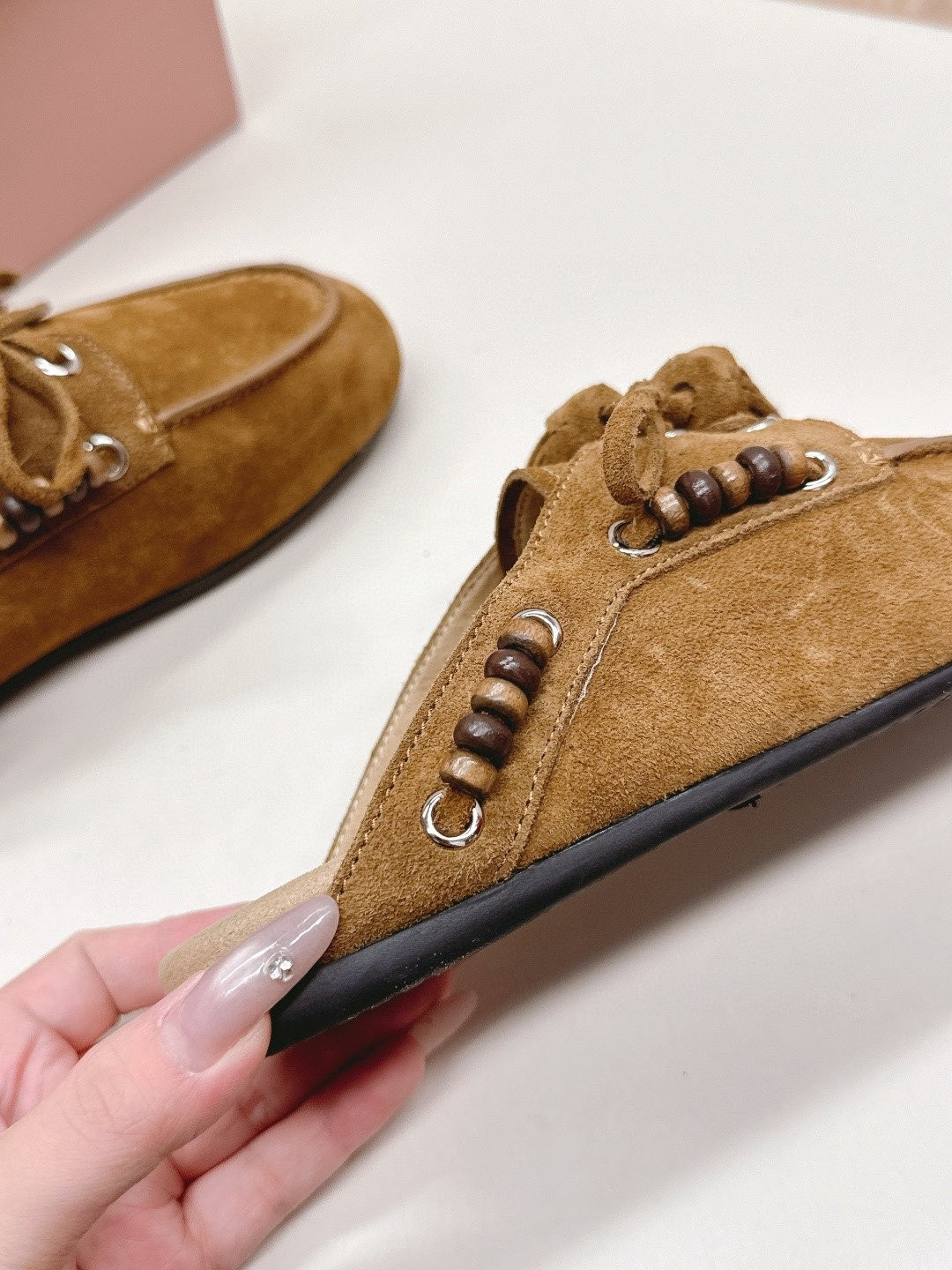 UA Miu Miu Tassel Mules