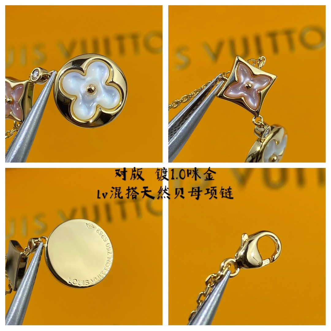 L0vis Vvtt0n Two-Flower Mandarin Duck Necklace