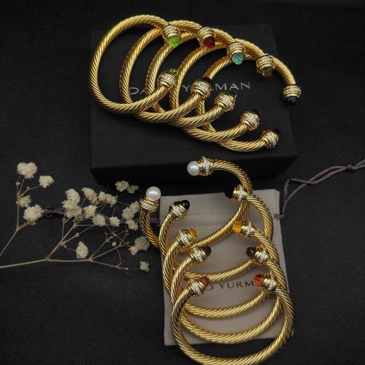 David Yurman 7mm Wrap Bracelet(wrist circumference 16-20cm)