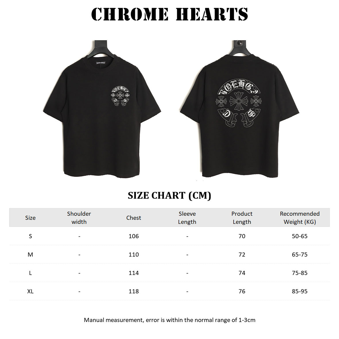 CHROME HEARTS Short-sleeved T-shirt