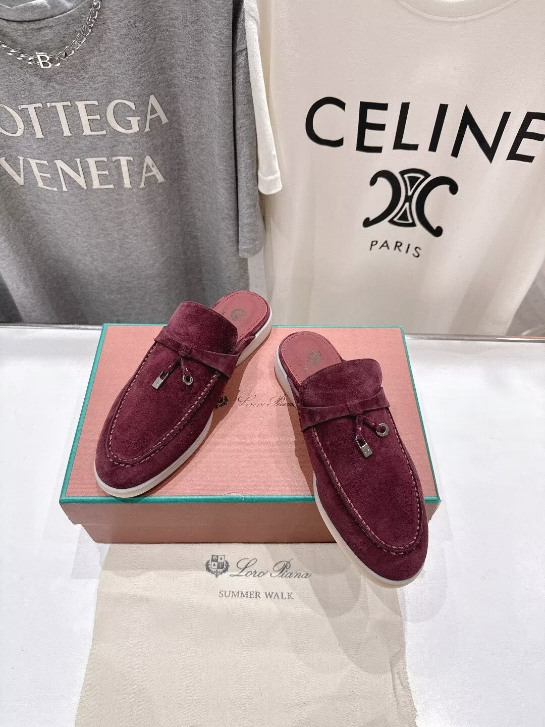 UA Loro Piana Babouche Charms Walk Loafers