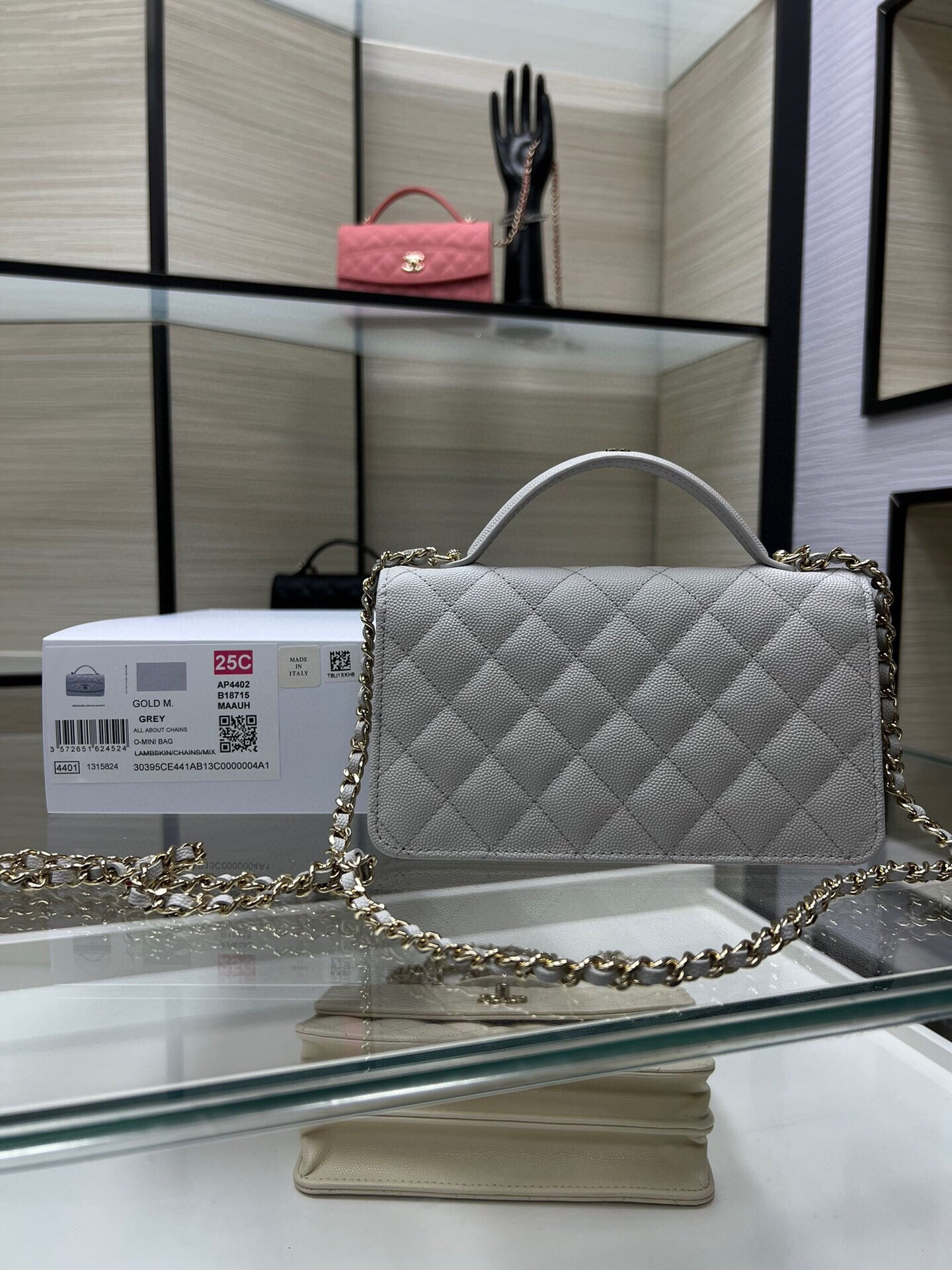 Ch**el mini coco handle bag ap4402 19x11x6cm