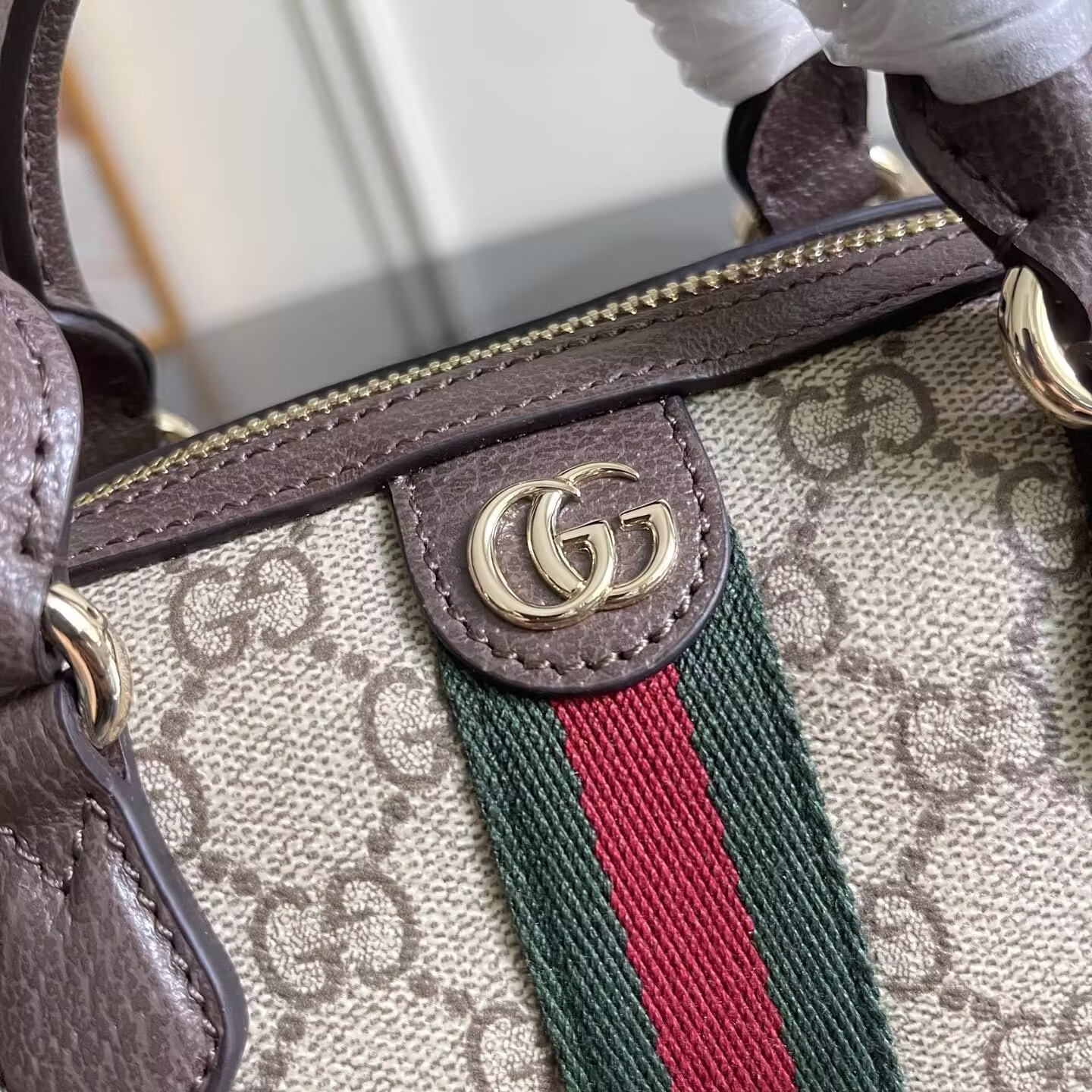Gucci Ophidia Mini Boston Bag 16x10x9cm