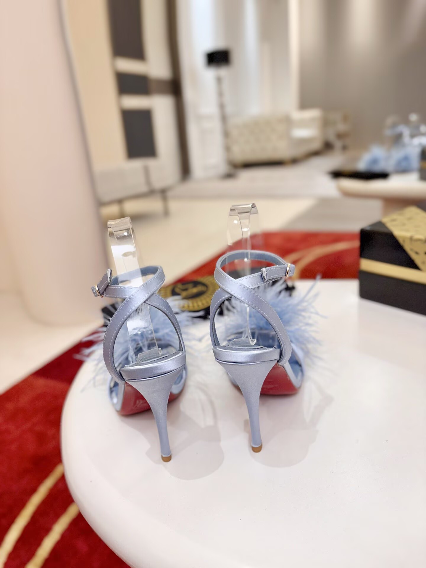 UA Christian Louboutin Patapompom Sandals