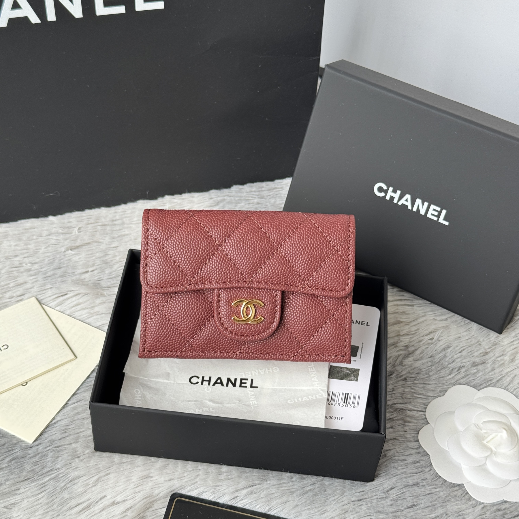 Ch**el card holder 10.5x7.5x3cm