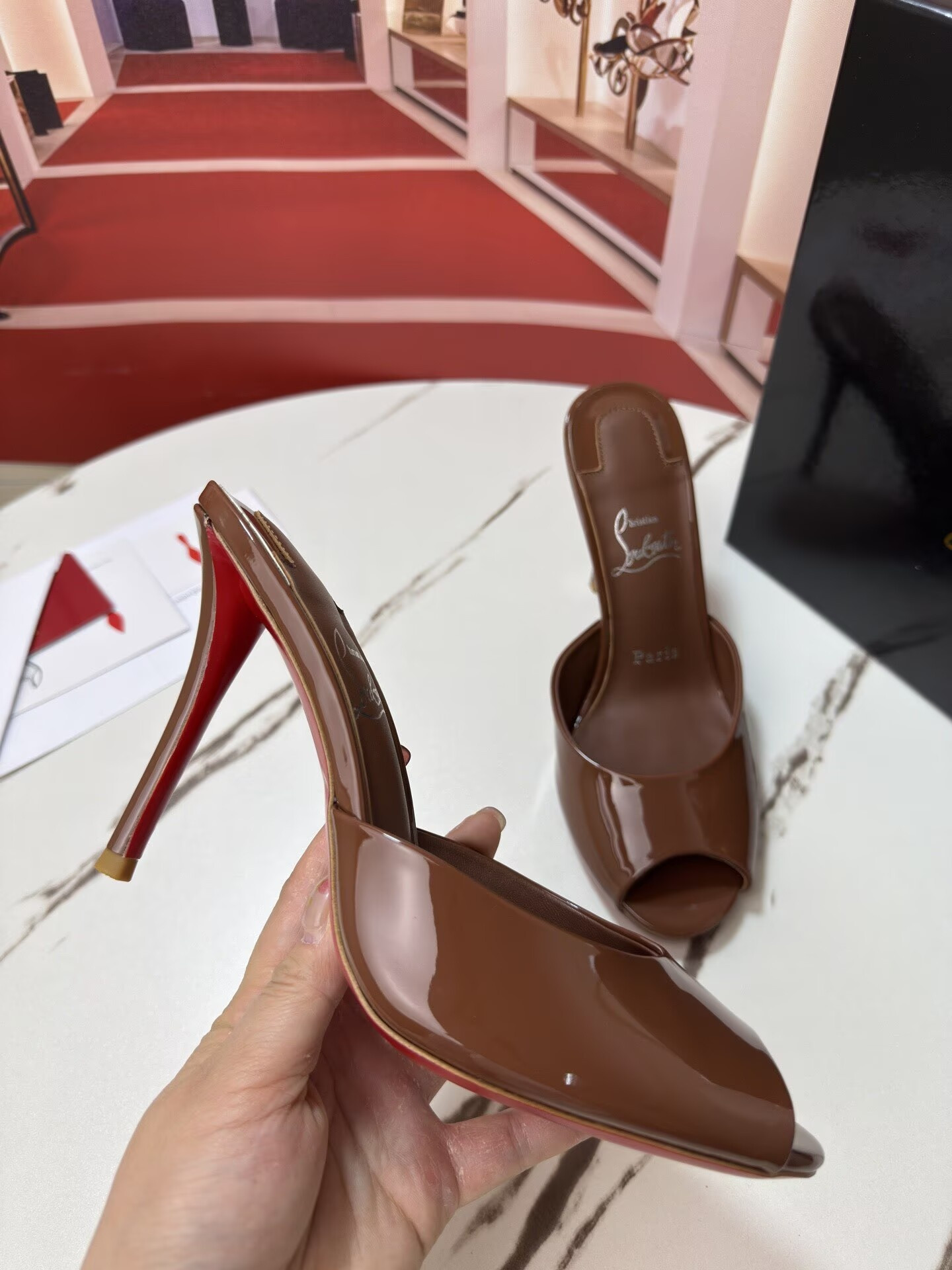 UA Christian Louboutin Me Dolly Mules 10cm Heel