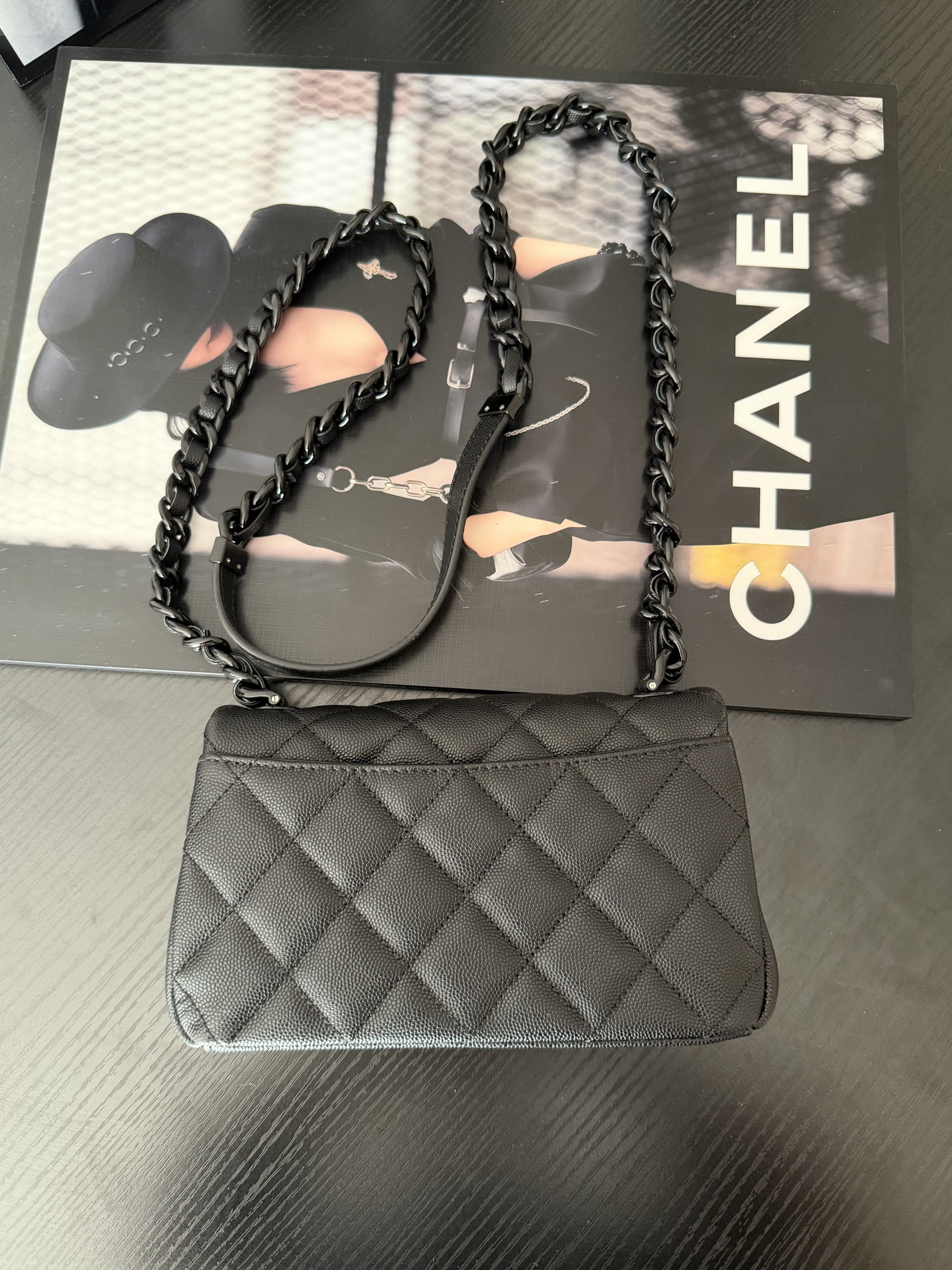Ch**el flap bag as2302 20x12.5x6cm