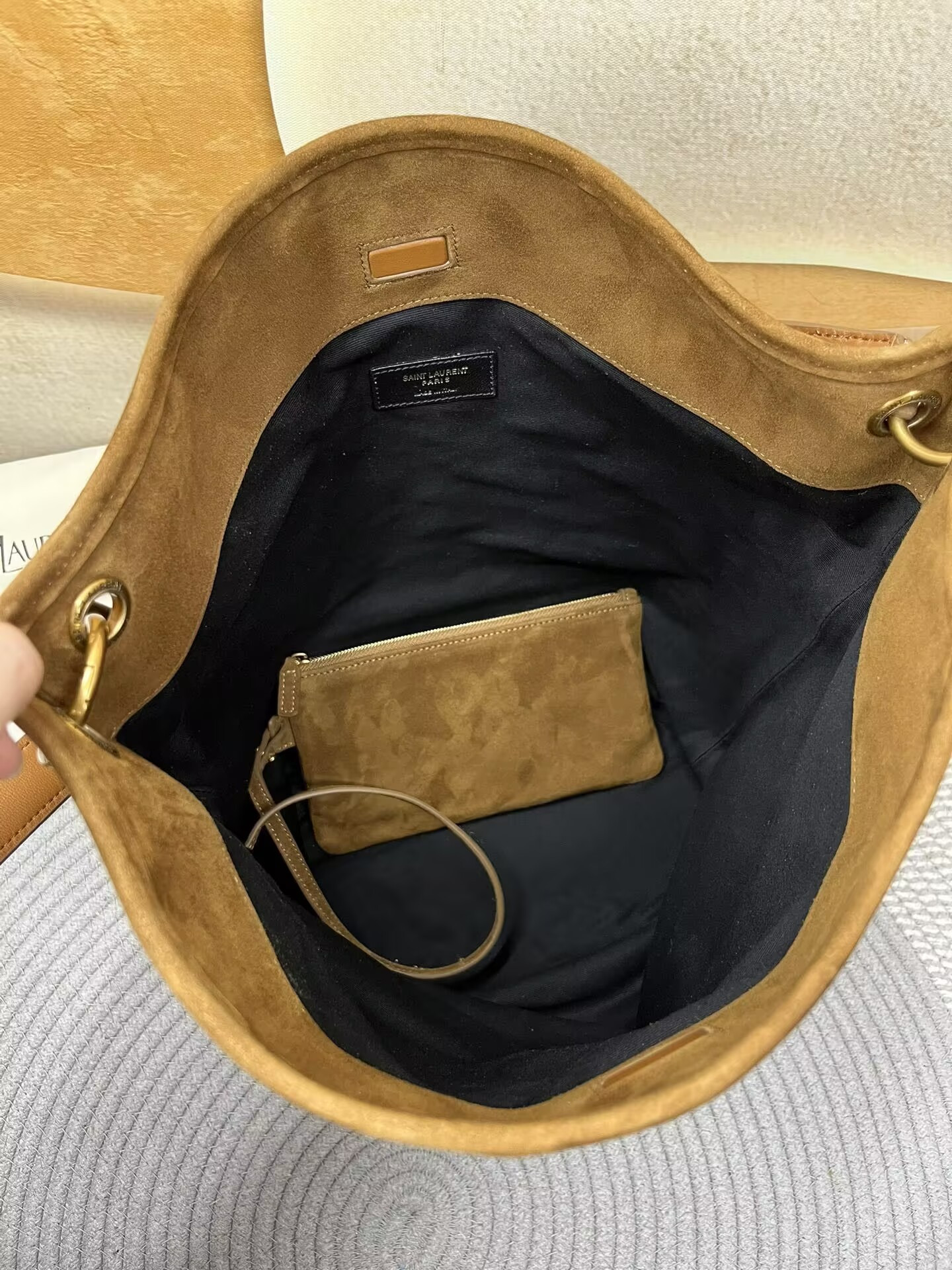 Y51 NIKI S*pple Bucket In Suede 33x16x40cm