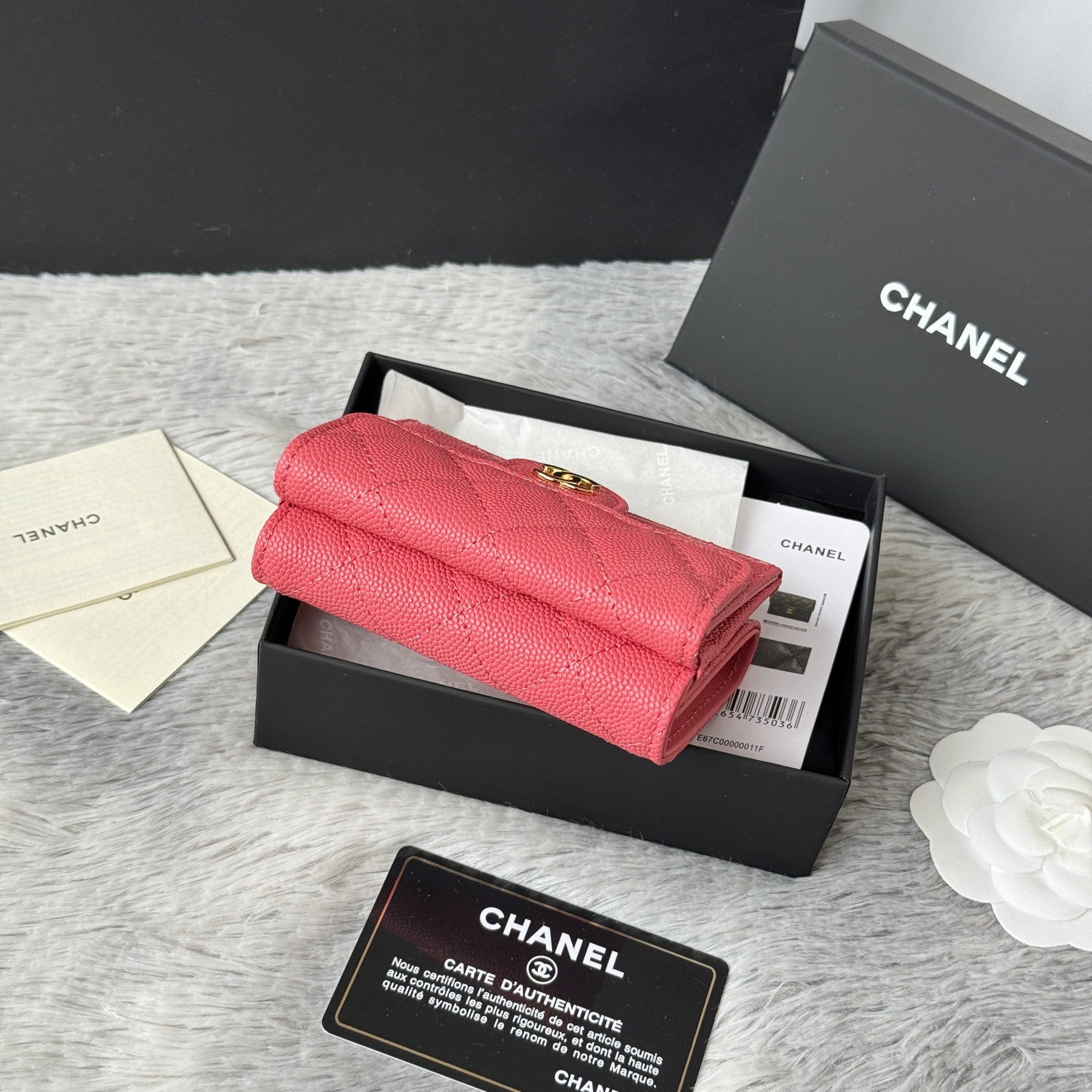 Ch**el card holder 10.5x7.5x3cm