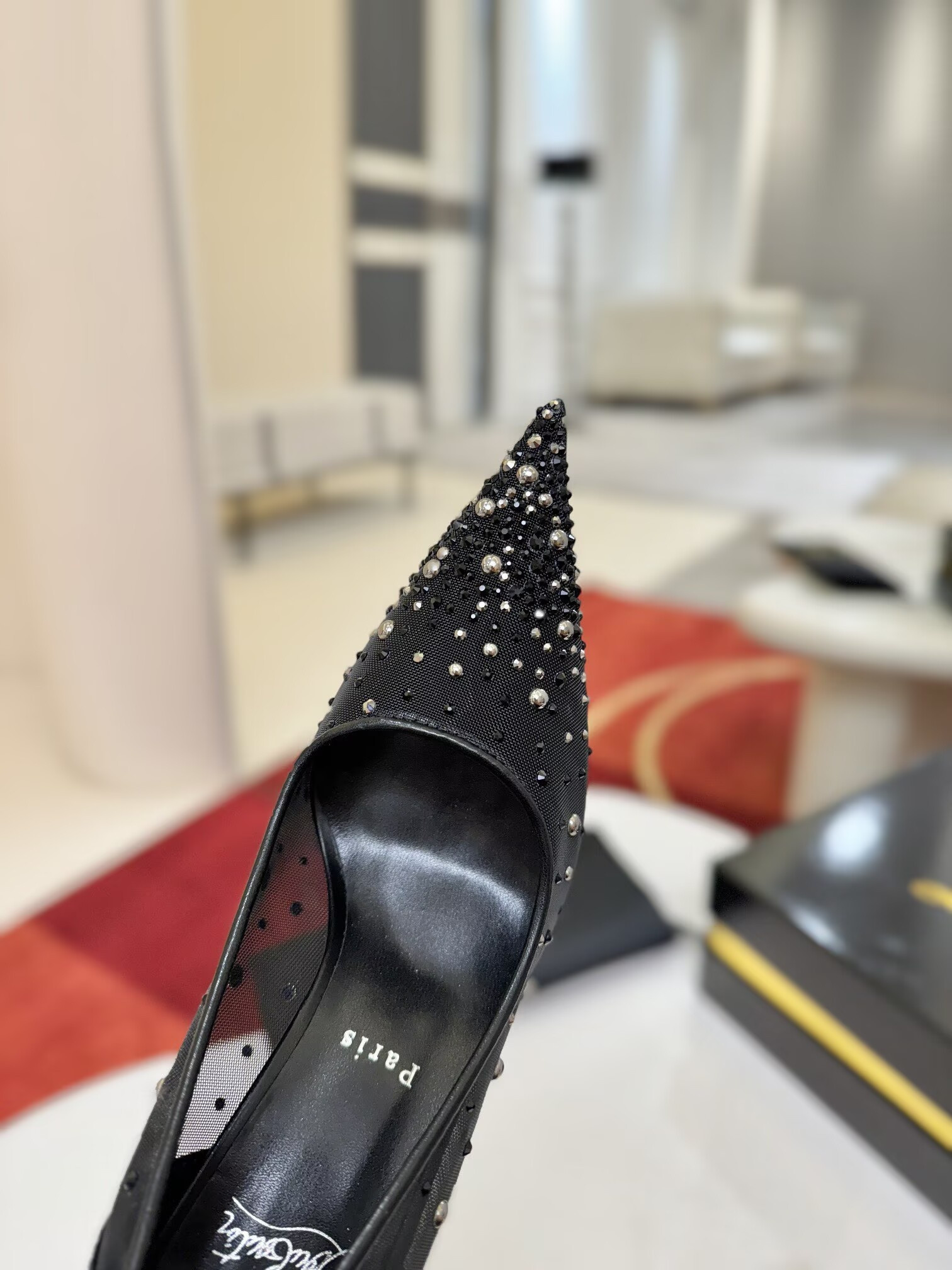 UA Christian Louboutin Miss Z Mesh Pumps 8.5cm Heel