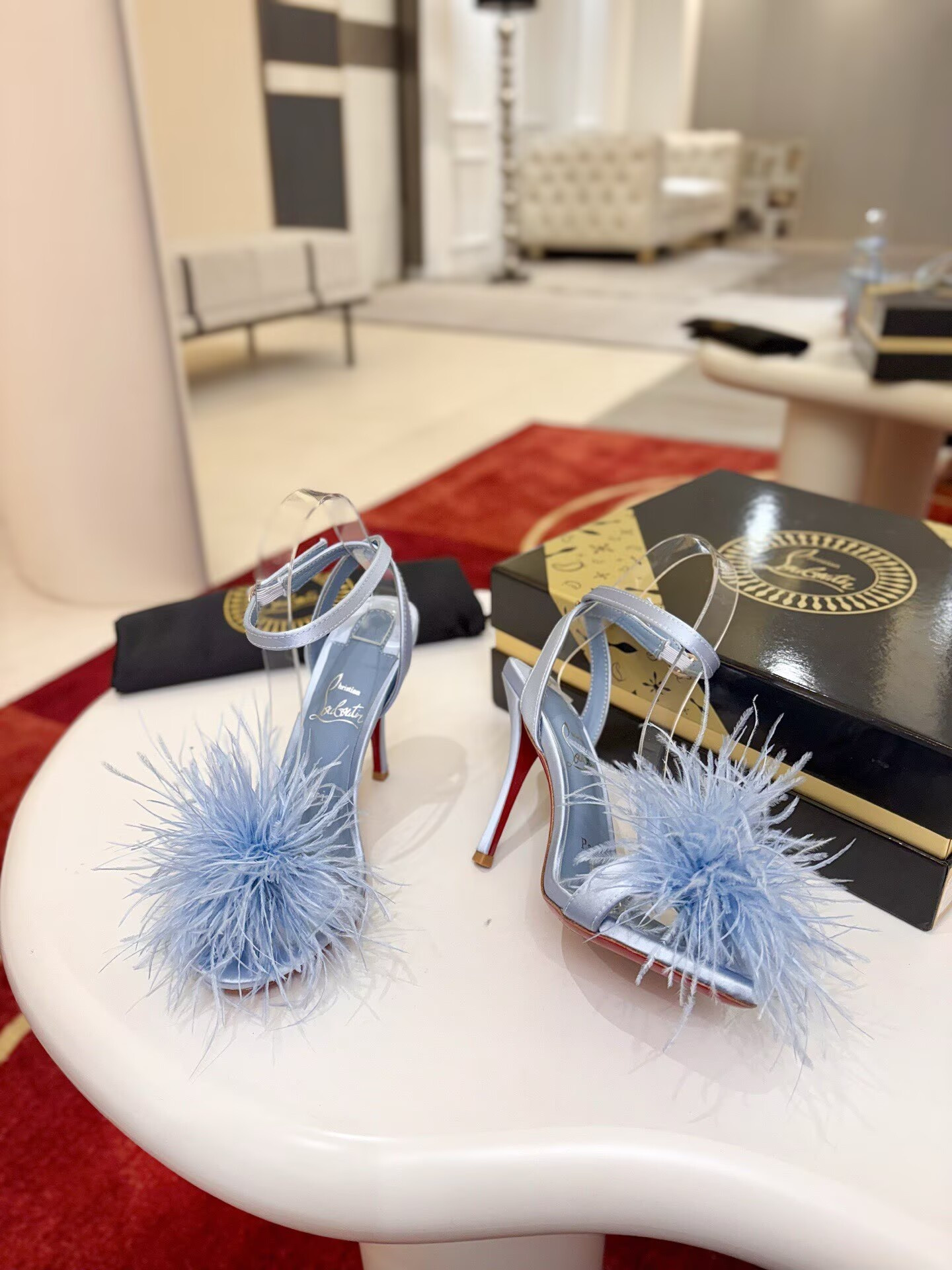 UA Christian Louboutin Patapompom Sandals