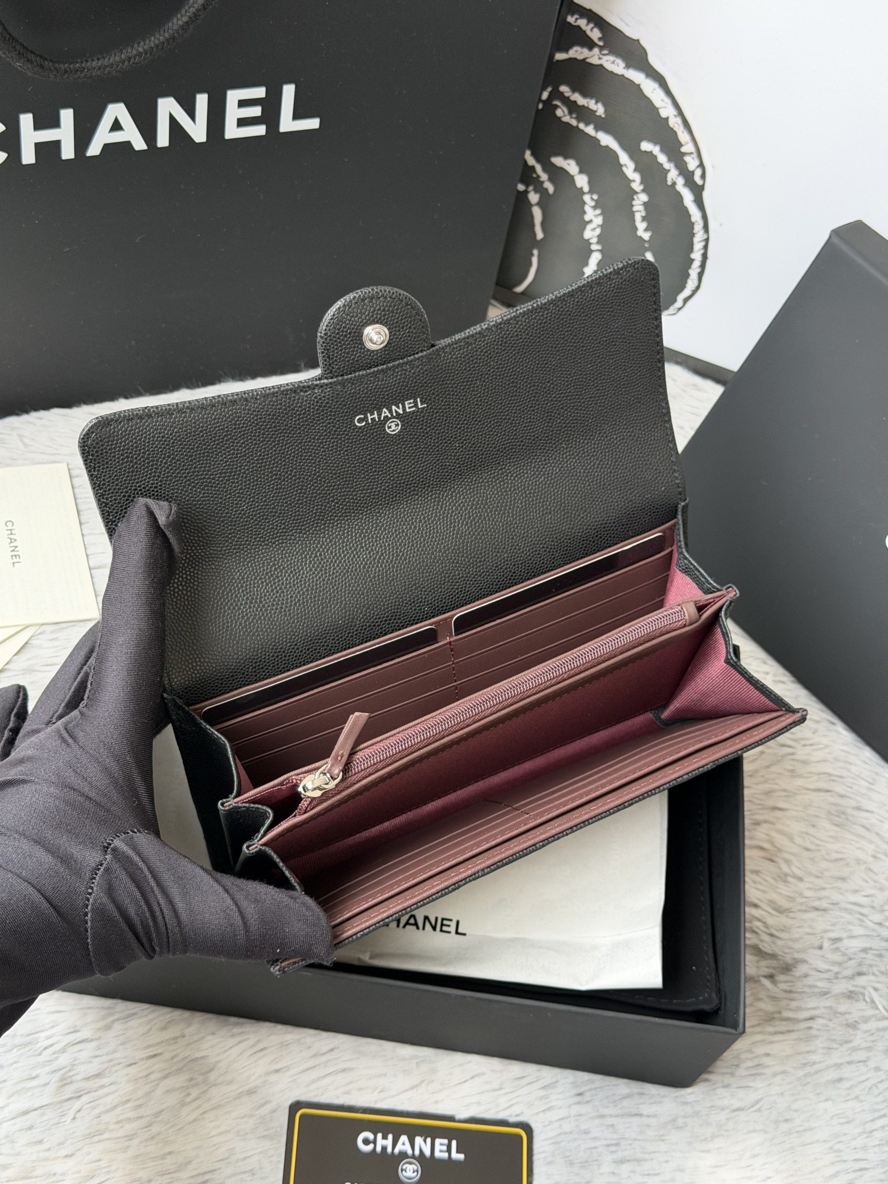 Ch**el wallet 80758 10x19x3cm
