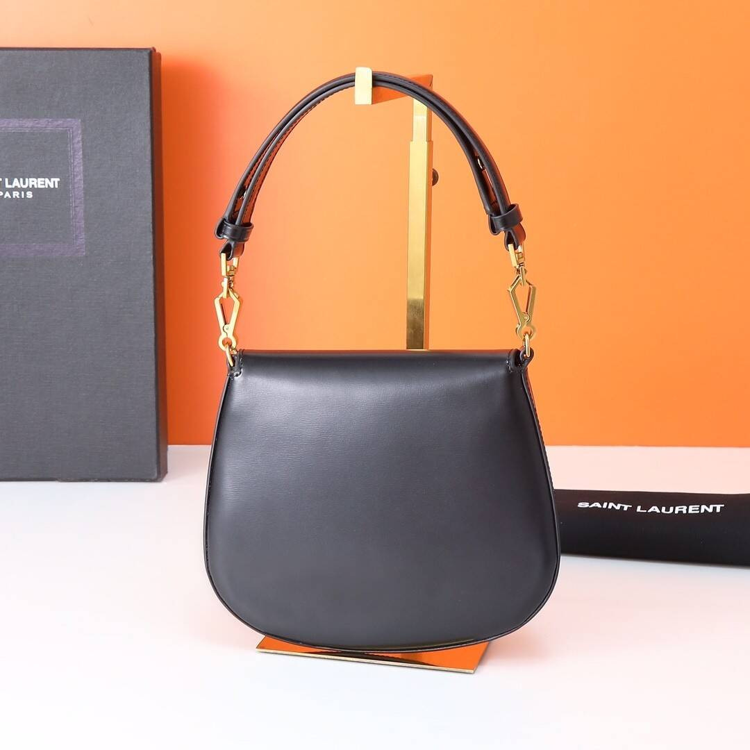 Y51 VOLTAIRE TOP HANDLE in BOX Sa1nt Lau*nt 17.5x21x8cm