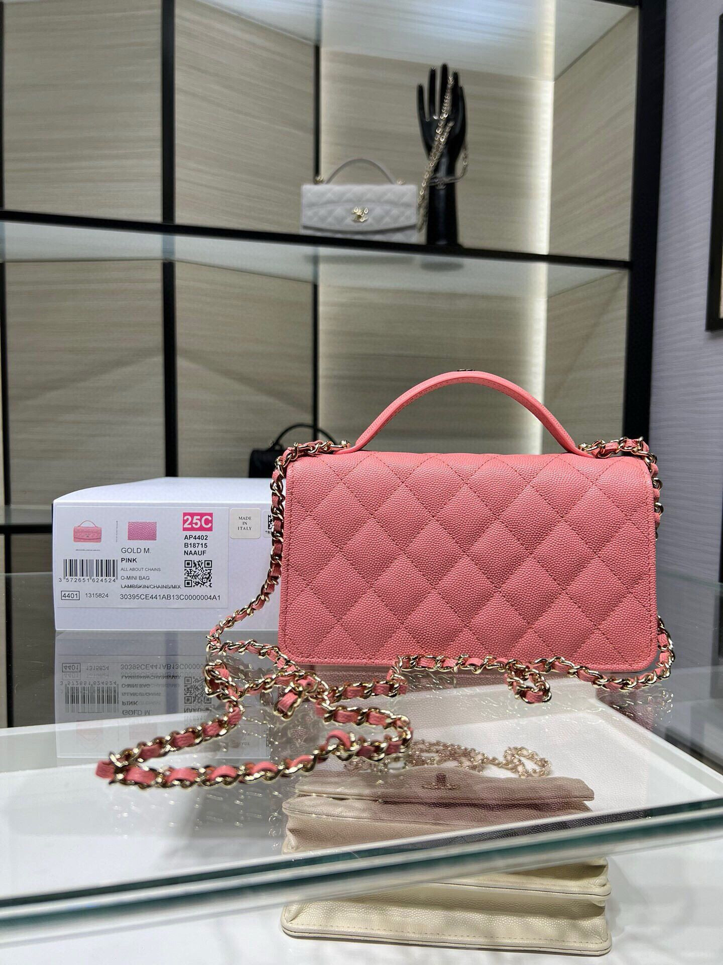 Ch**el mini coco handle bag ap4402 19x11x6cm