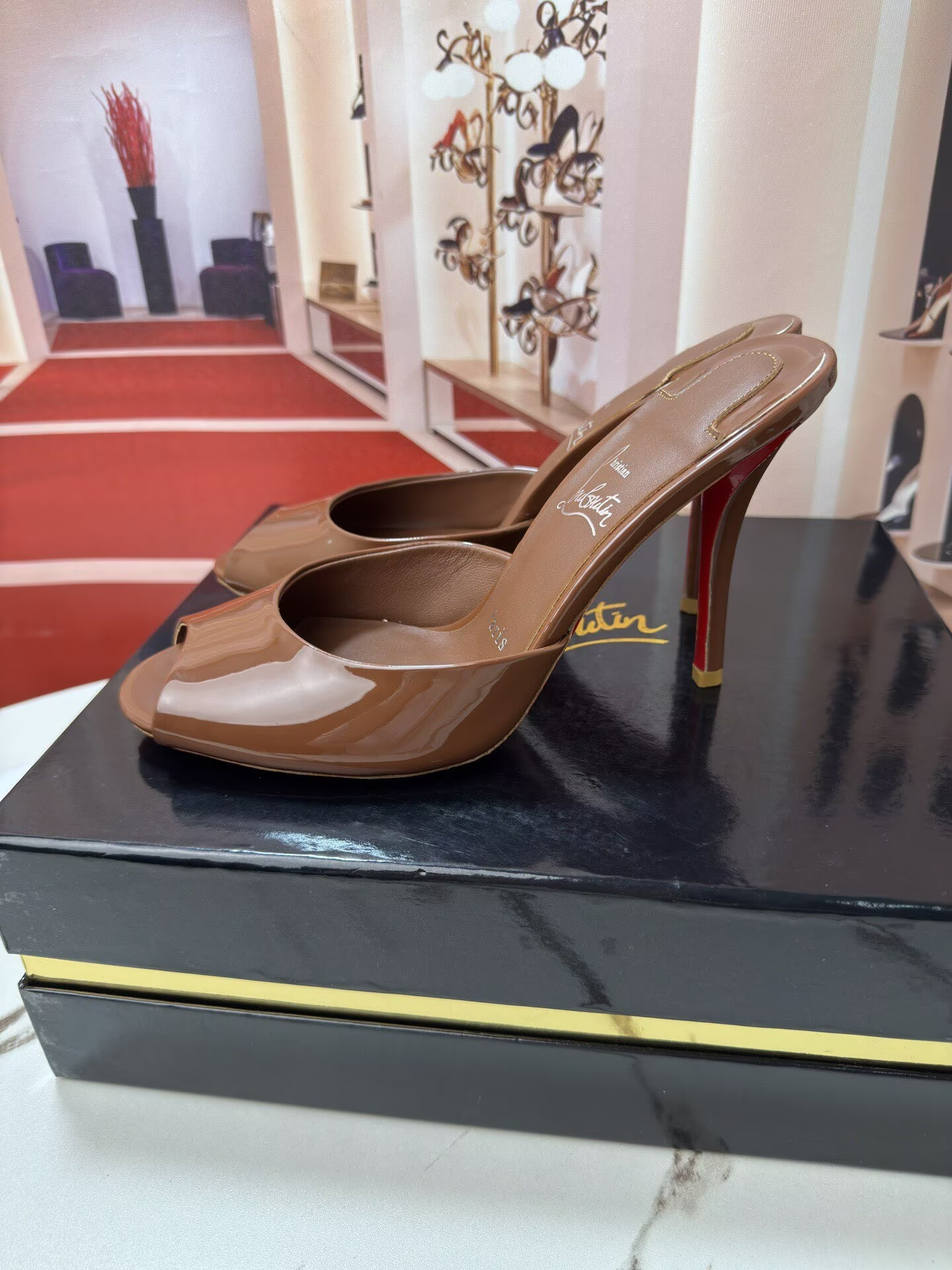 UA Christian Louboutin Me Dolly Mules 10cm Heel