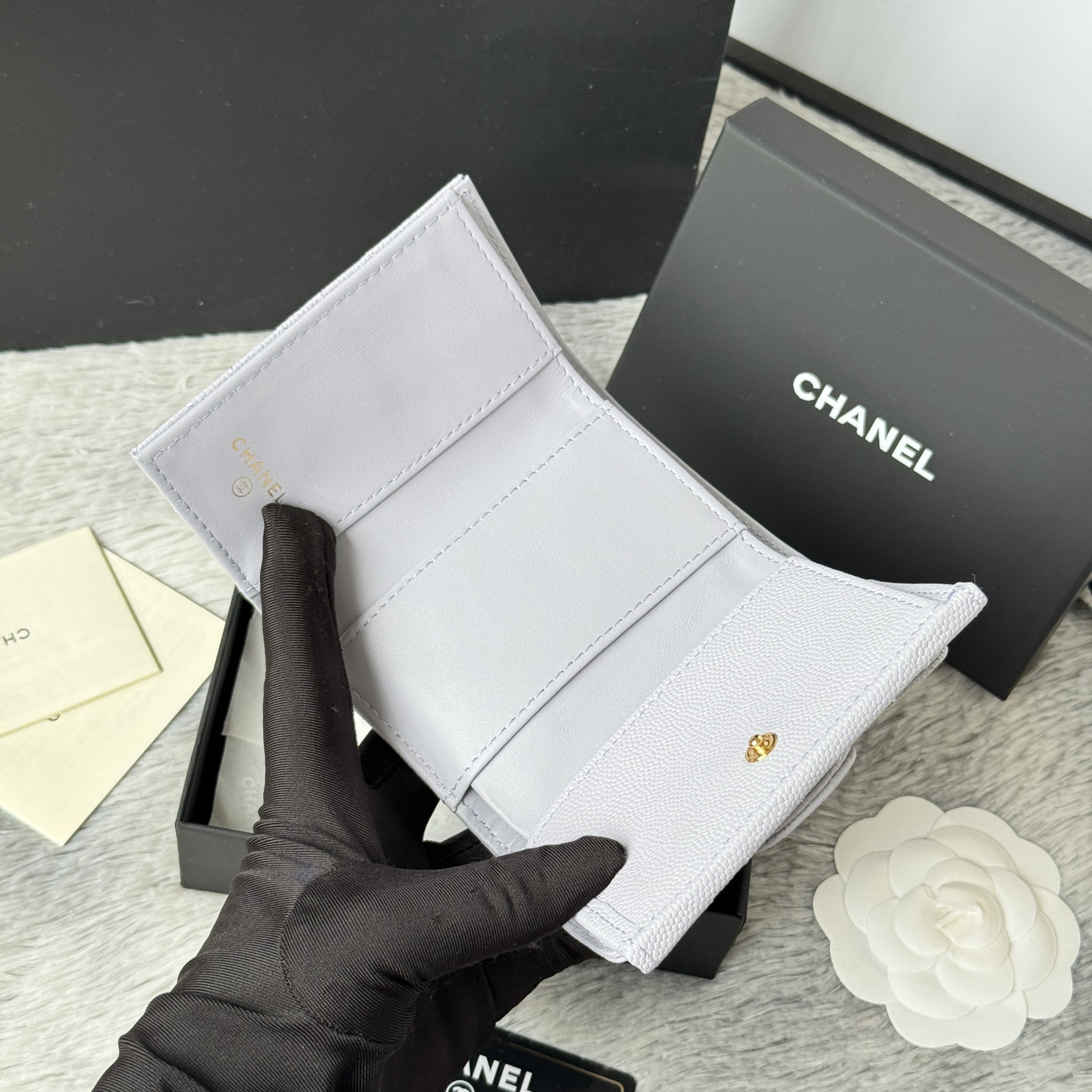 Ch**el card holder 10.5x7.5x3cm