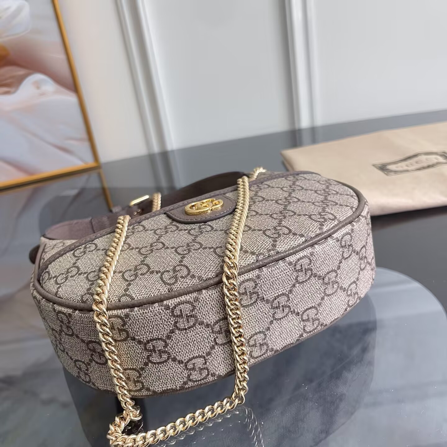 Gucci Ophidia Mini GG Canvas Shoulder Bag 20x14.5x4cm