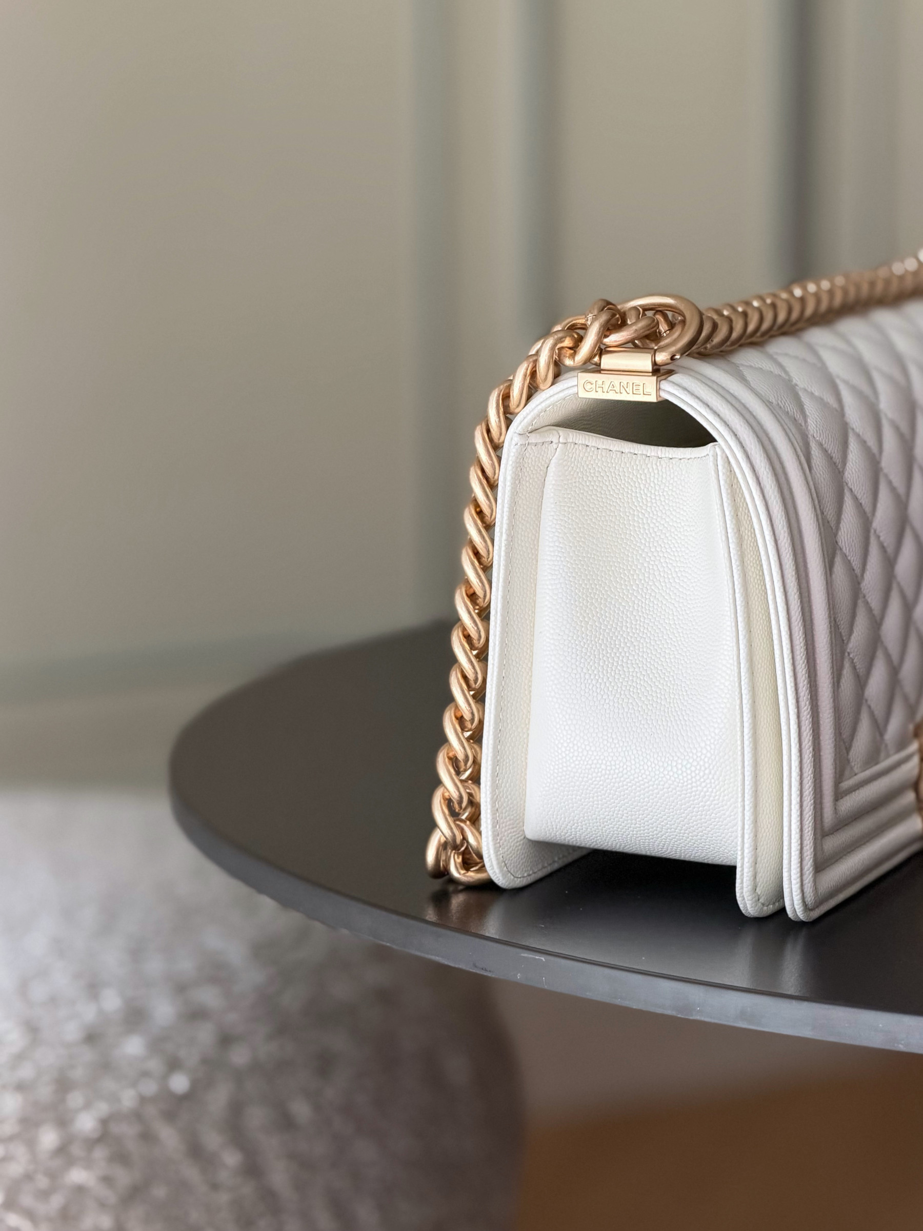 Ch**el Boy Handbag 15x25x9cm