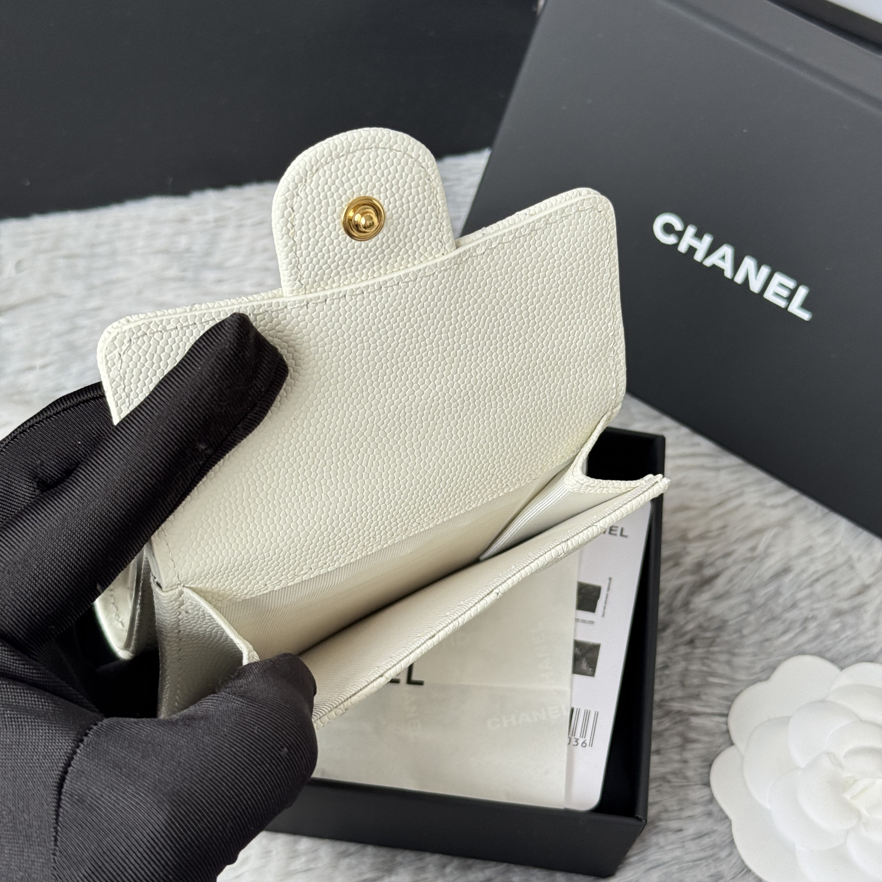 Ch**el card holder 10.5x7.5x3cm
