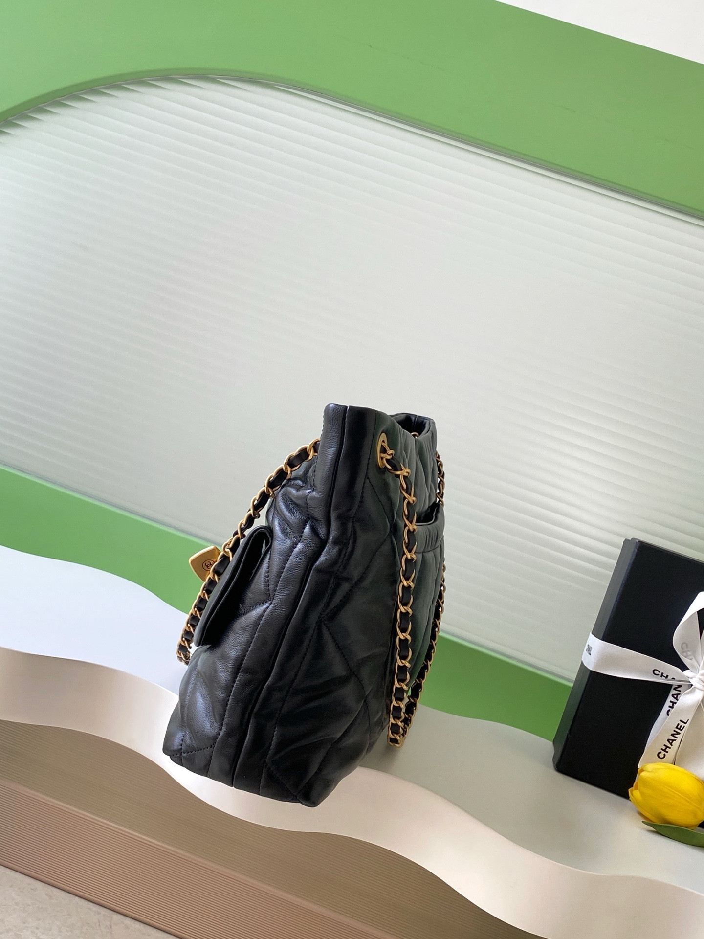 Ch**el 25K Hobo Shopping Bag 26x38x11cm