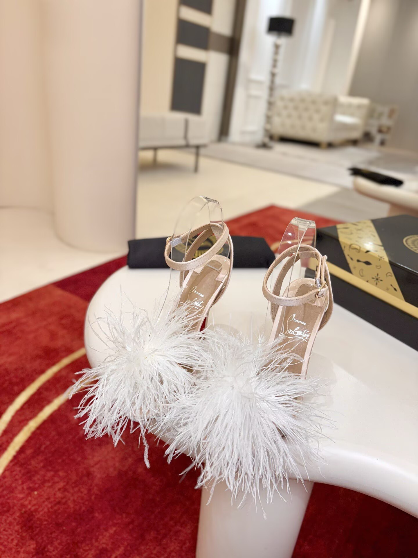 UA Christian Louboutin Patapompom Sandals