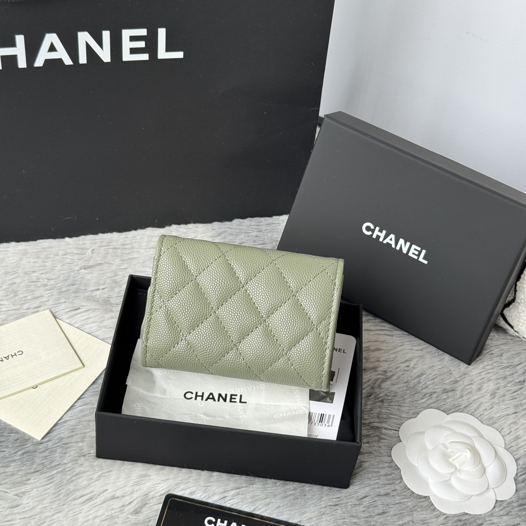 Ch**el card holder 10.5x7.5x3cm