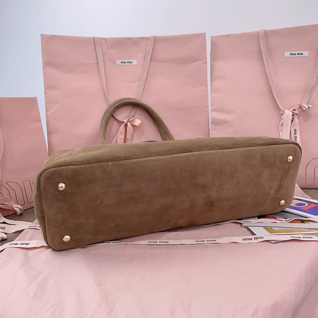 Miu Miu Aventure Suede Bag 22.5x44x14.5cm