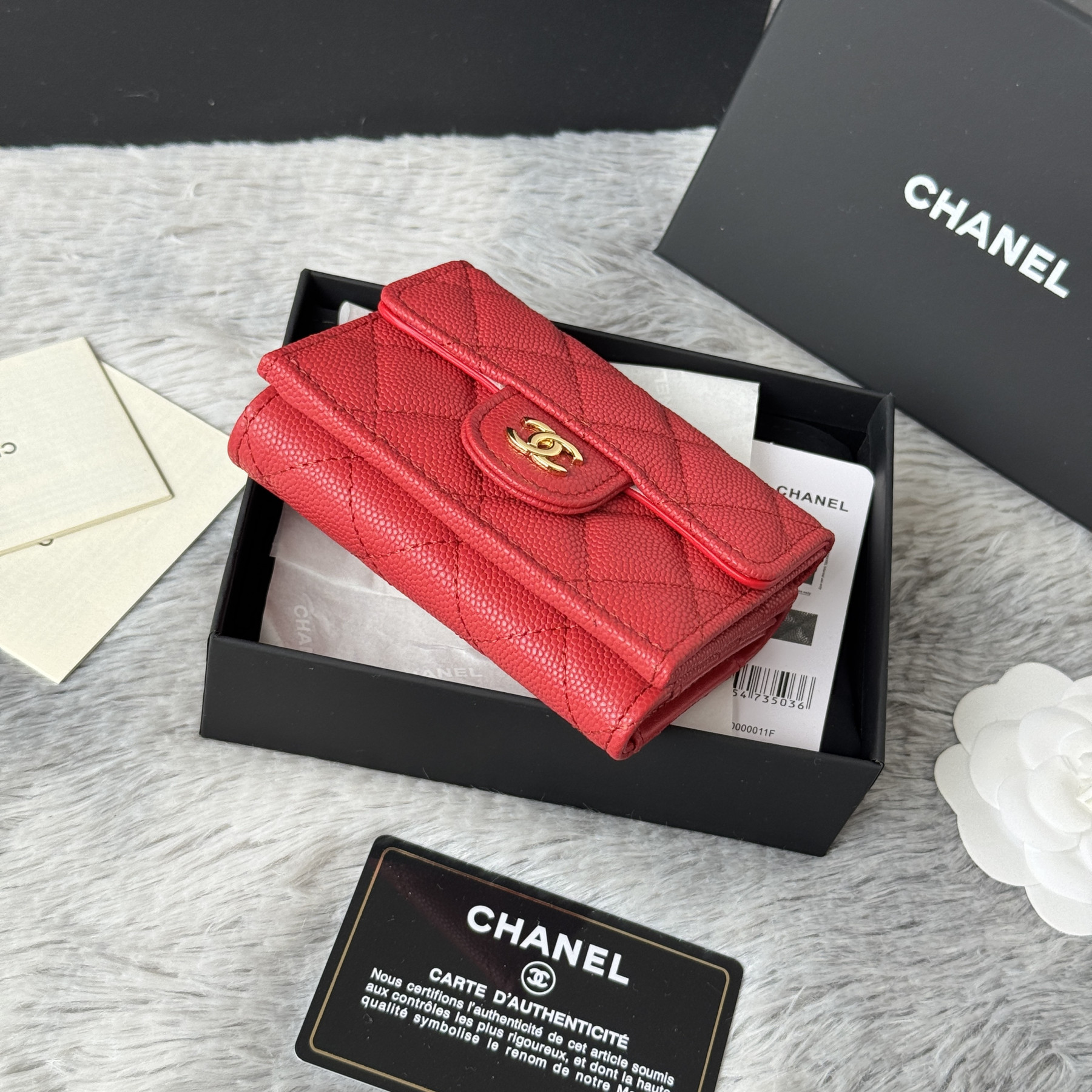 Ch**el card holder 10.5x7.5x3cm