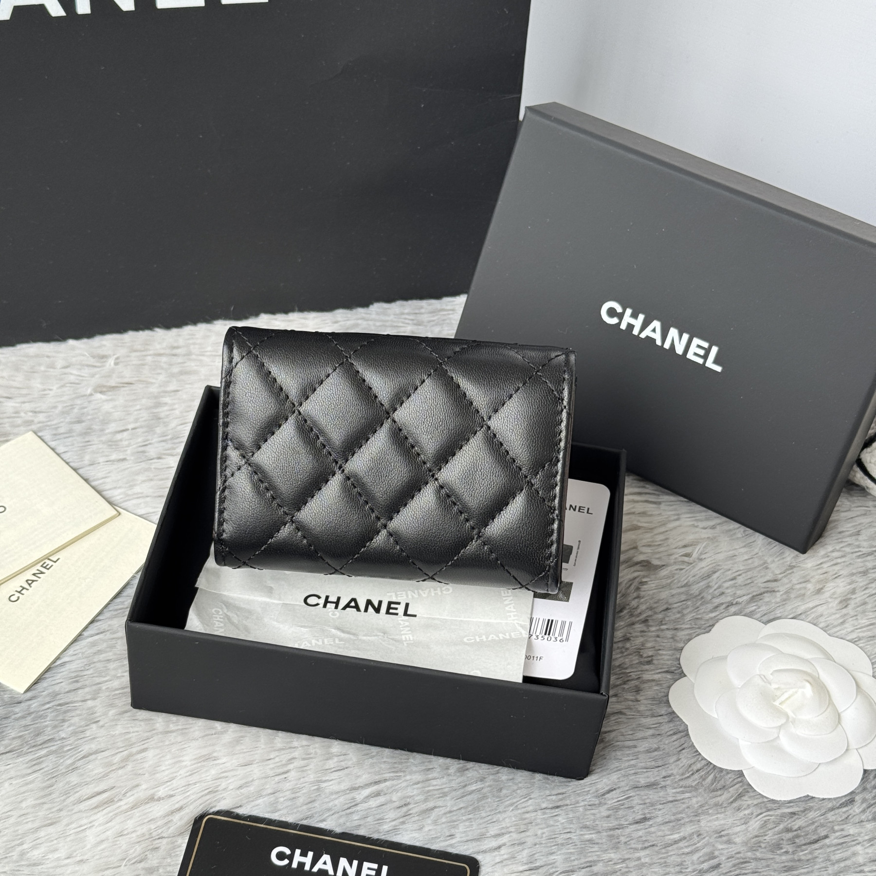 Ch**el card holder 10.5x7.5x3cm