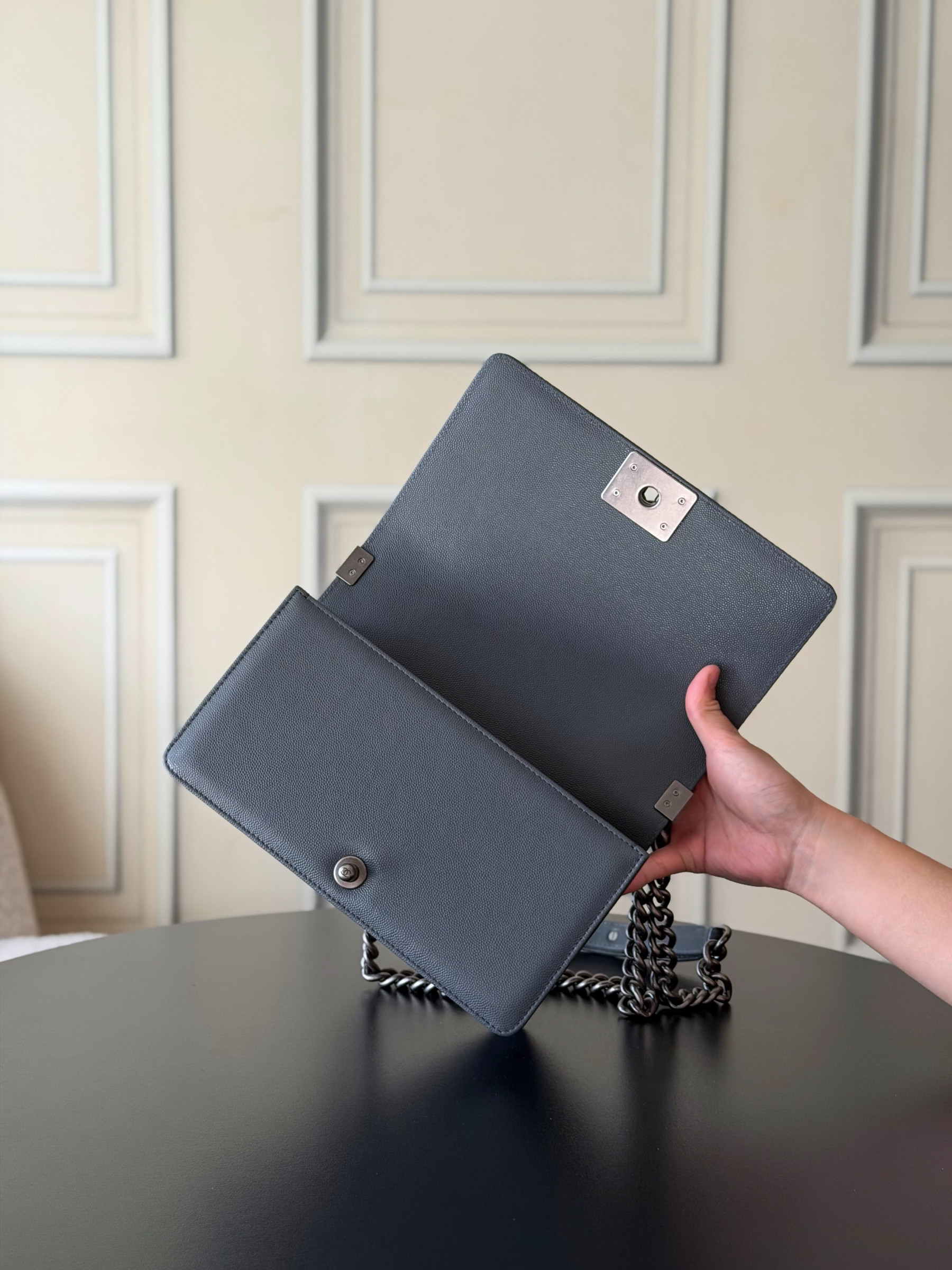 Ch**el Boy Handbag 15x25x9cm