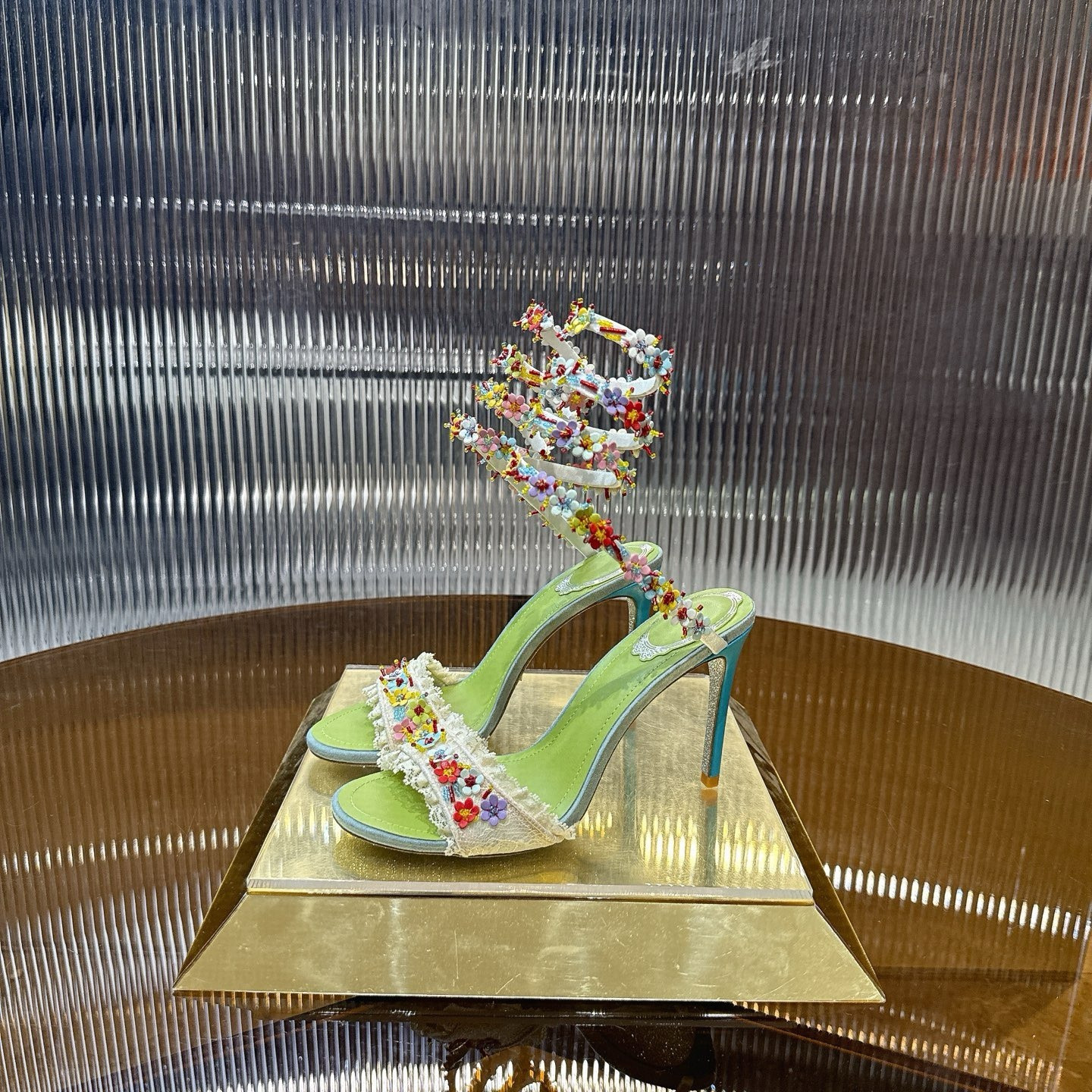 UA RENÉ CAOVILLA BLOOM SANDAL 95mm