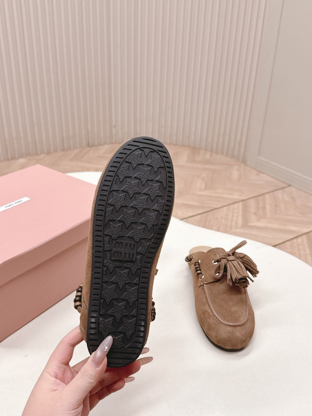 UA Miu Miu Tassel Mules