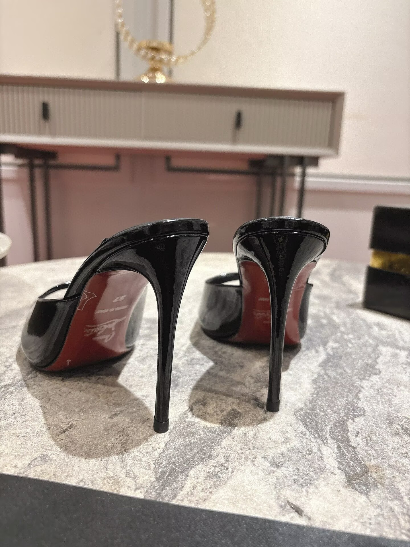 UA Christian Louboutin Miss Z Mule 10cm Heel