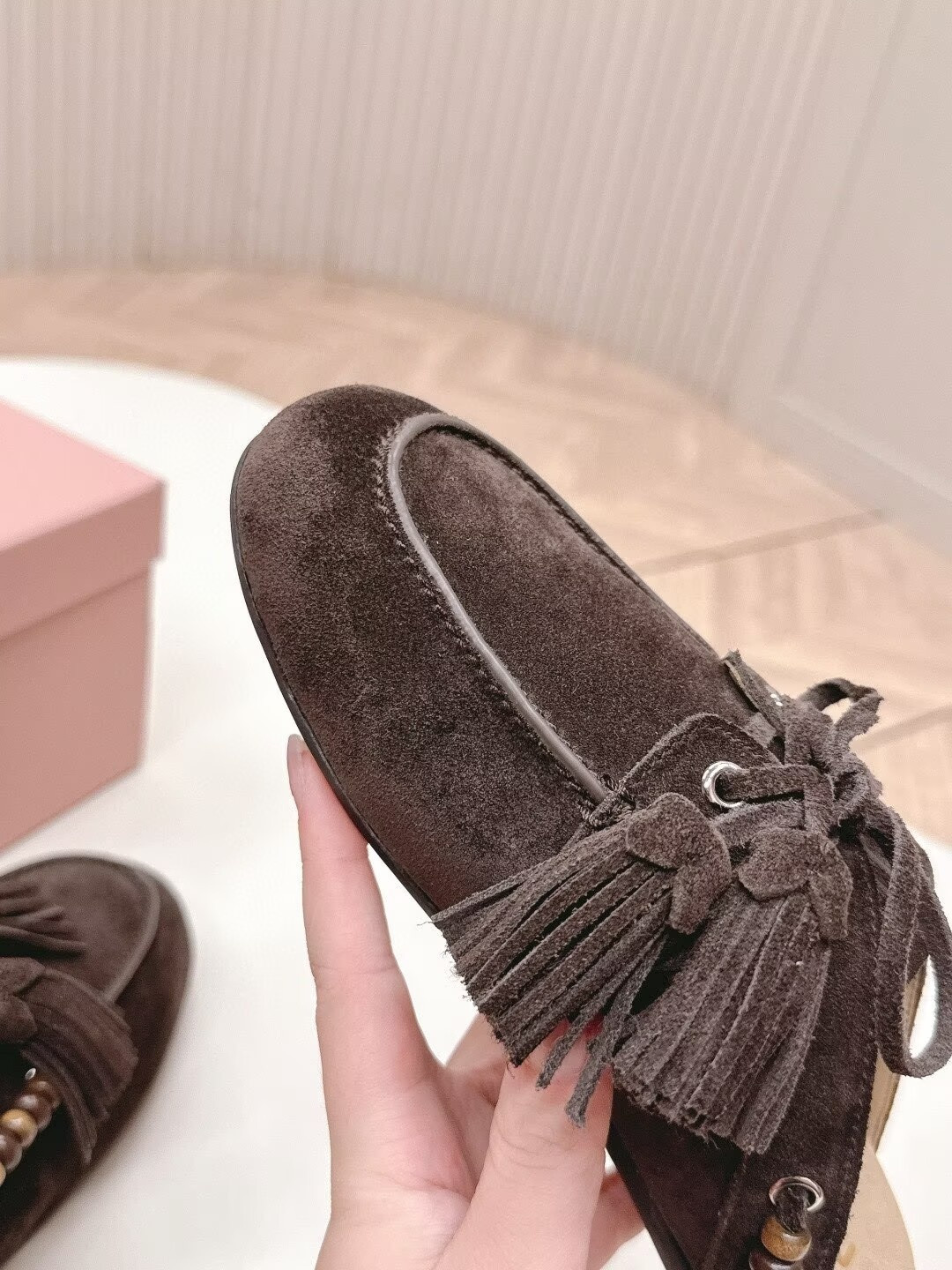 UA Miu Miu Tassel Mules