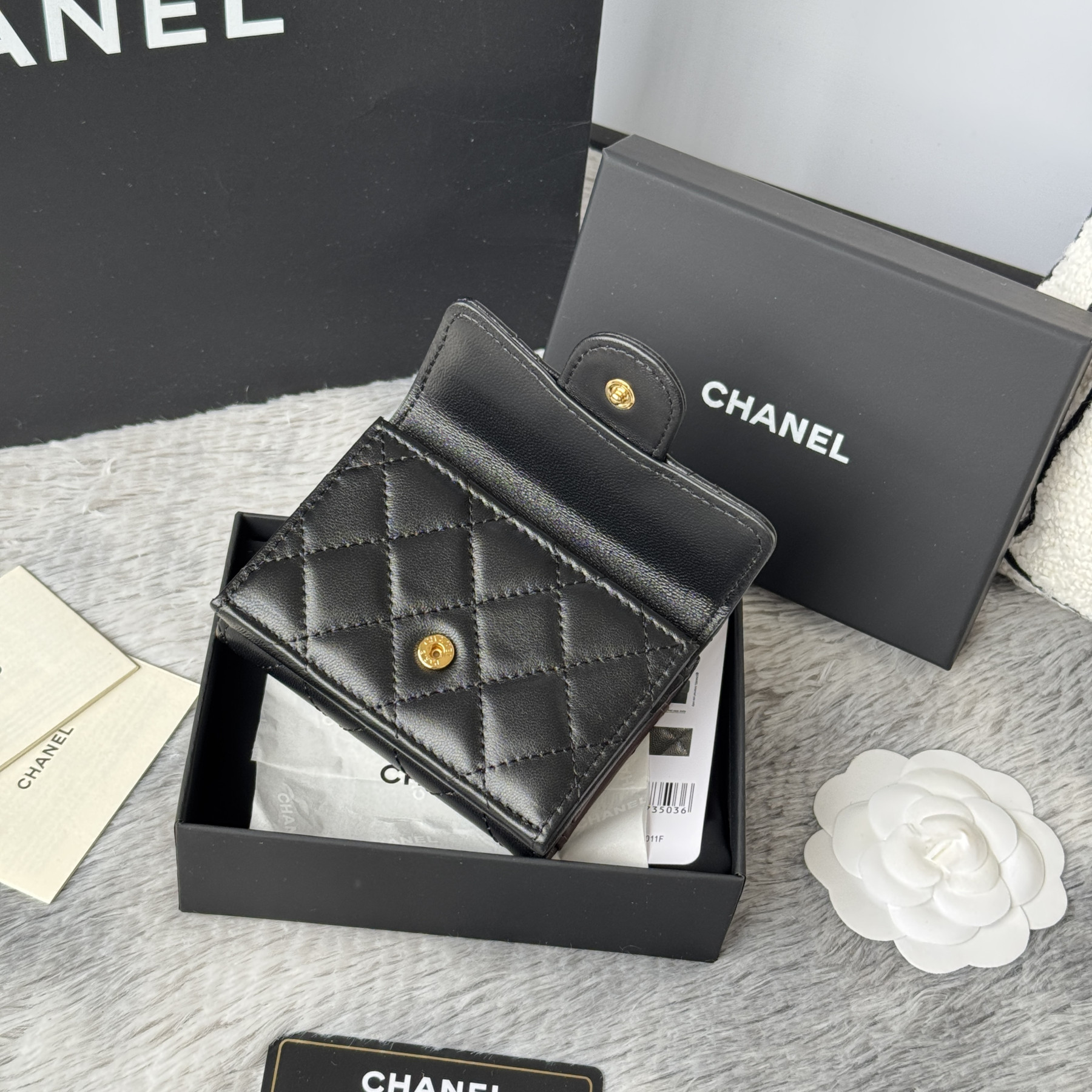 Ch**el card holder 10.5x7.5x3cm