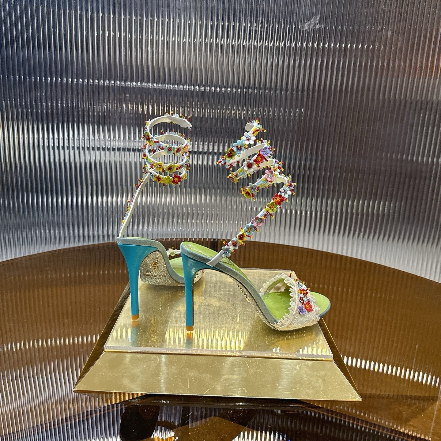 UA RENÉ CAOVILLA BLOOM SANDAL 95mm