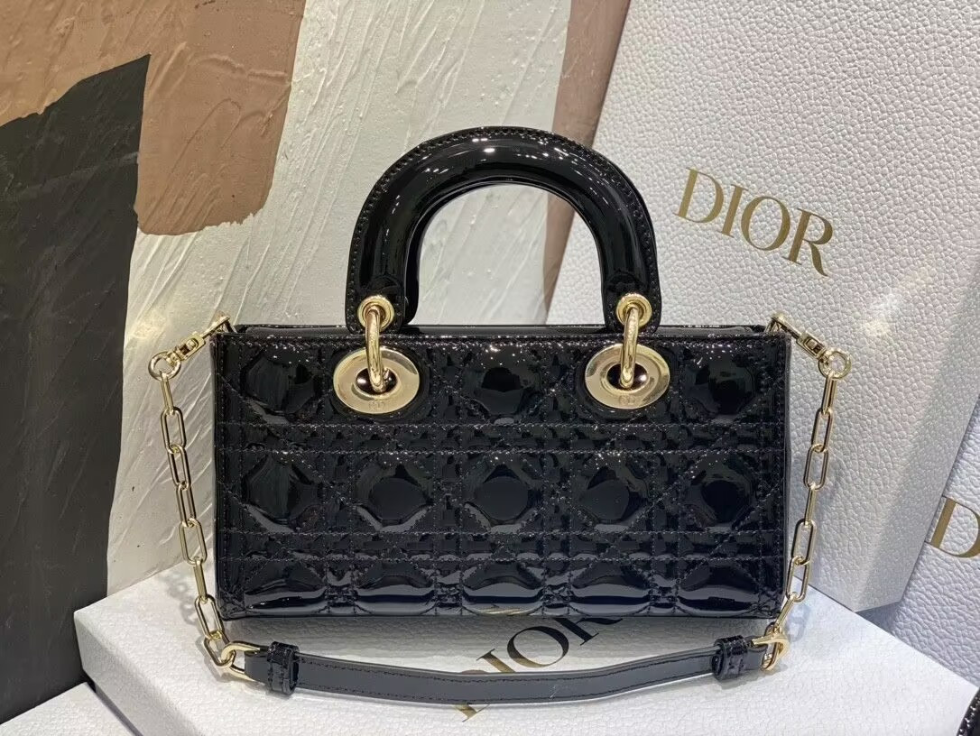 D10r SMALL LADY D-JOY BAG BLACK  22x6x12cm