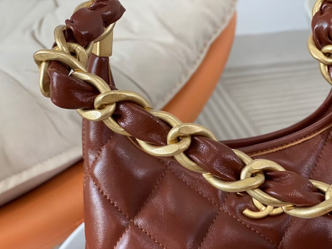 Ch**el 24a Hobo Bag 19×22×8.5cm