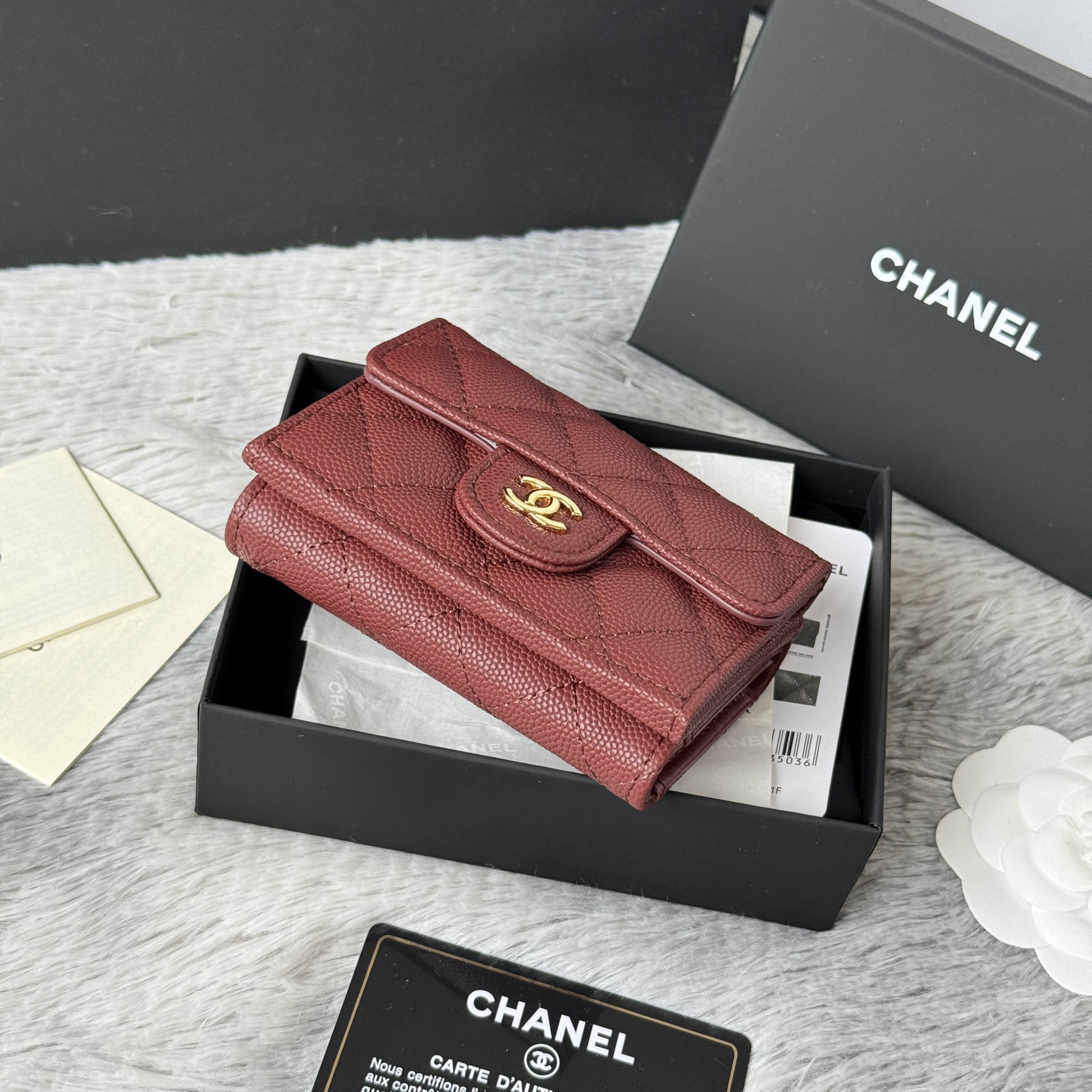Ch**el card holder 10.5x7.5x3cm
