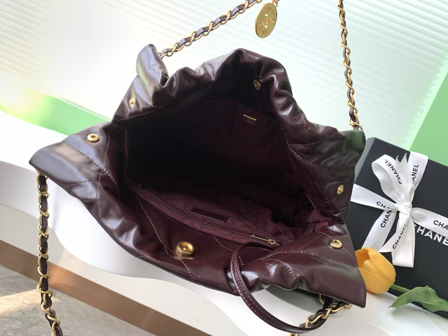 Ch**el 22 SMALL HANDBAG 35x37x7cm